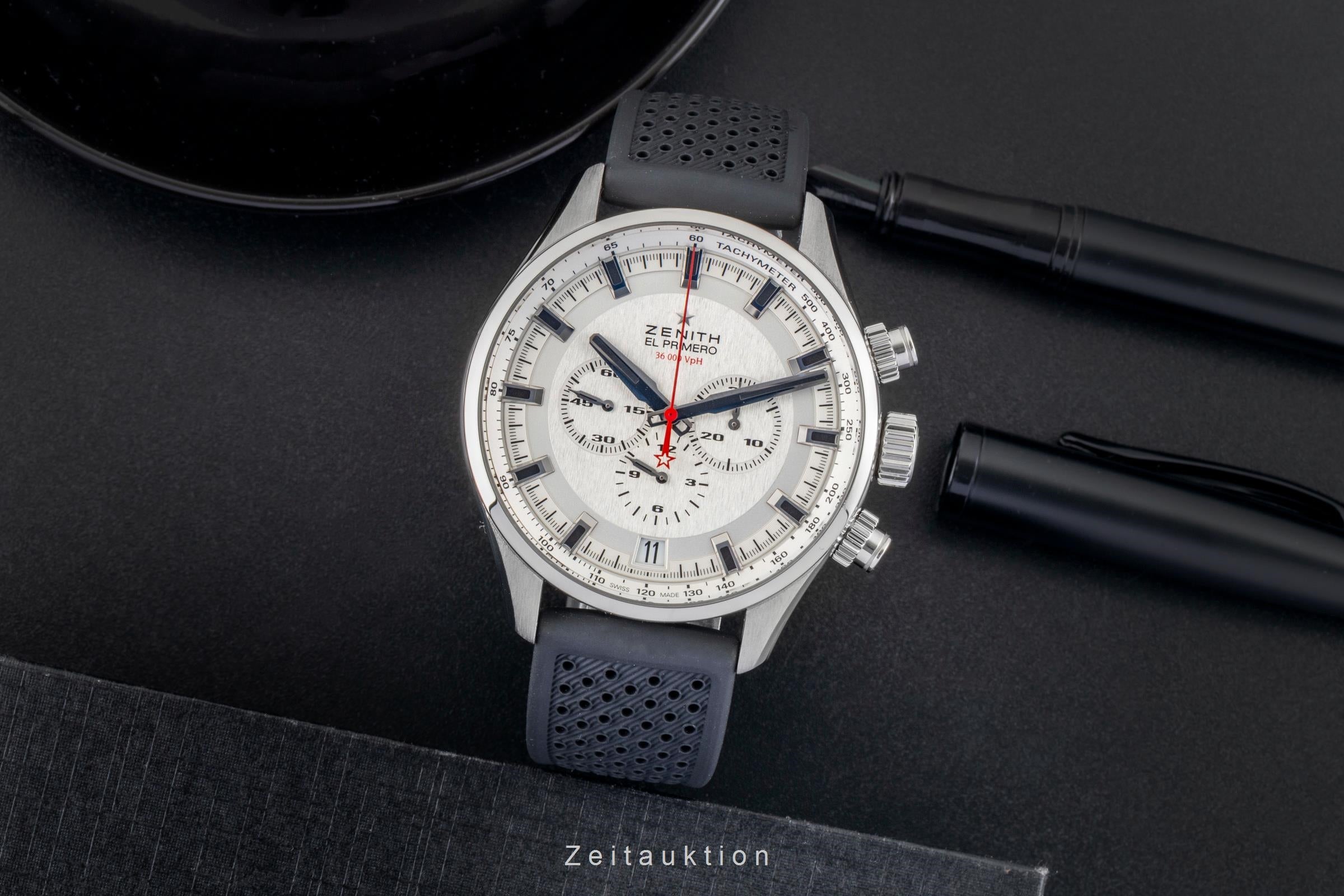 Zenith El Primero chronographe acier automatique montre pour hommes 03.2280.400/01.C713  [2600888]