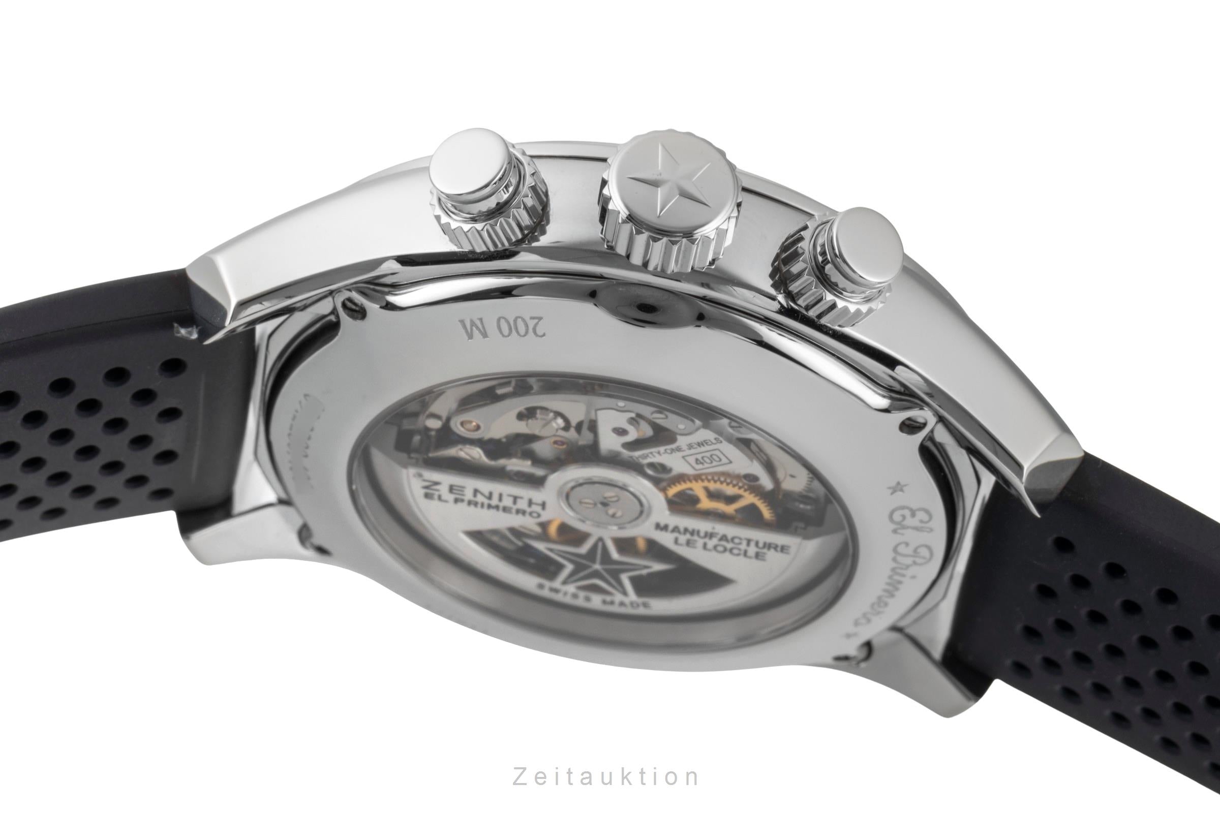 Zenith El Primero chronographe acier automatique montre pour hommes 03.2280.400/01.C713  [2600888]