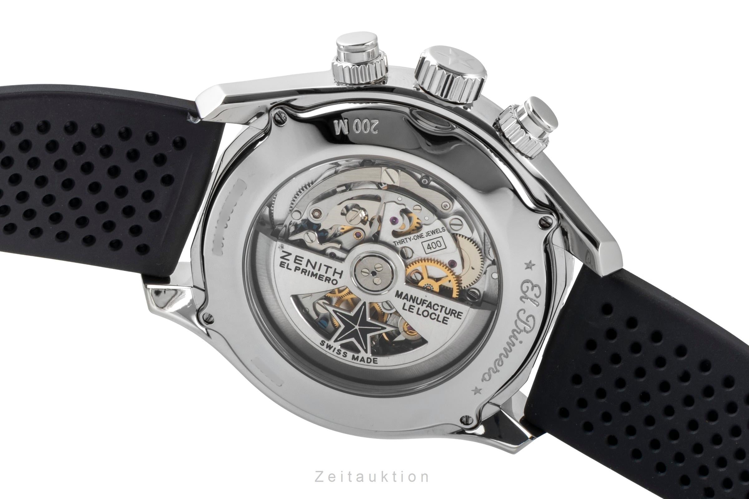 Zenith El Primero chronographe acier automatique montre pour hommes 03.2280.400/01.C713  [2600888]