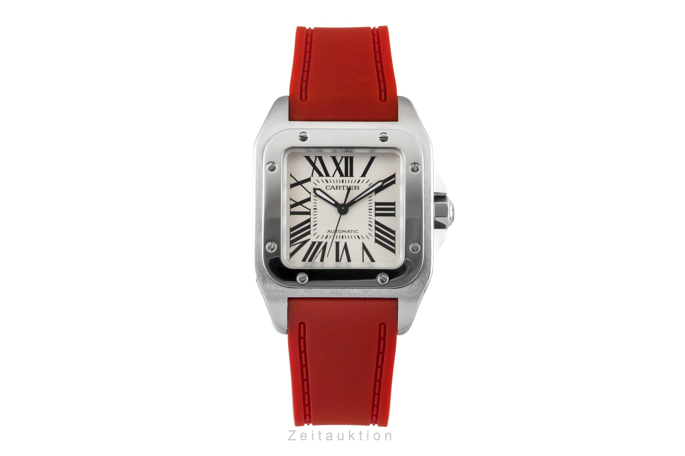 Cartier Santos 100 steel automatic men's watch W20106X8  [2600889]