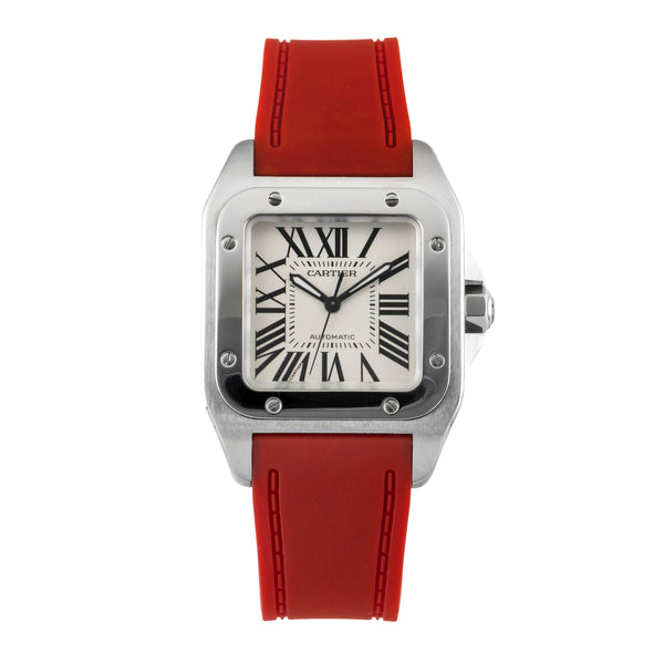 Cartier Santos 100 steel automatic men's watch W20106X8  [2600889]