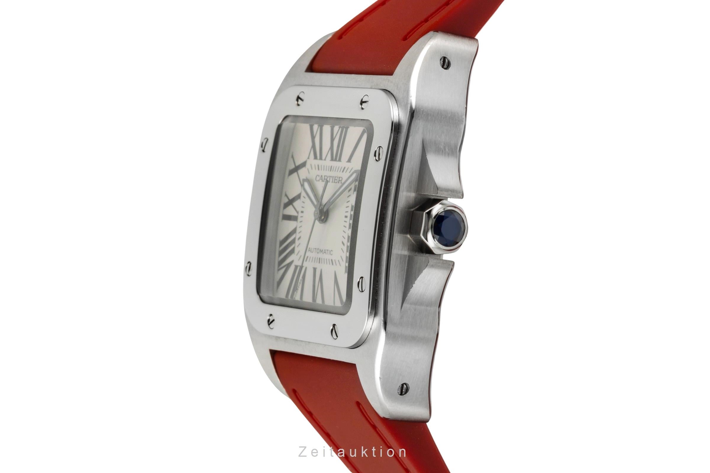 Cartier Santos 100 steel automatic men's watch W20106X8  [2600889]