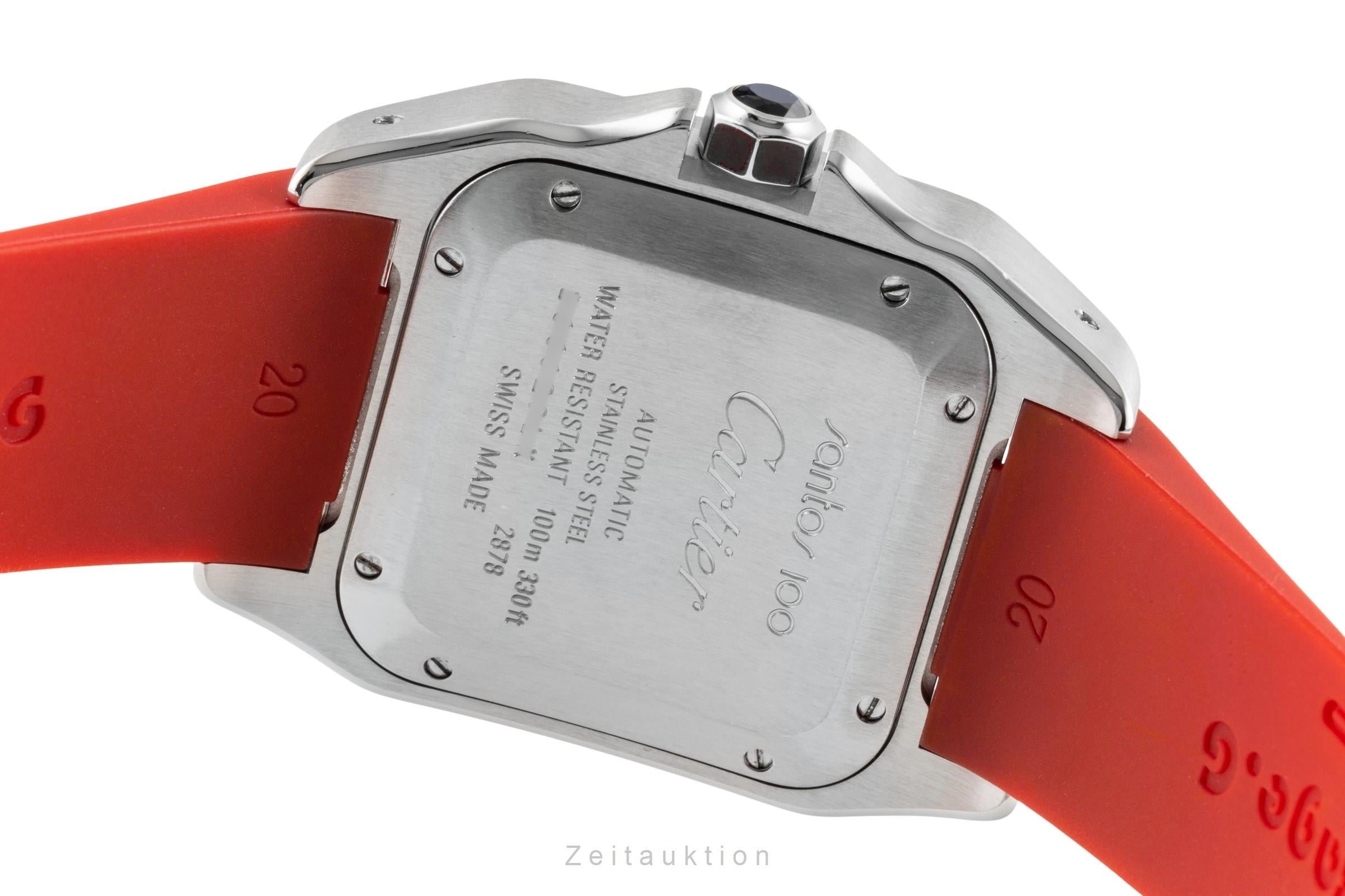 Cartier Santos 100 steel automatic men's watch W20106X8  [2600889]