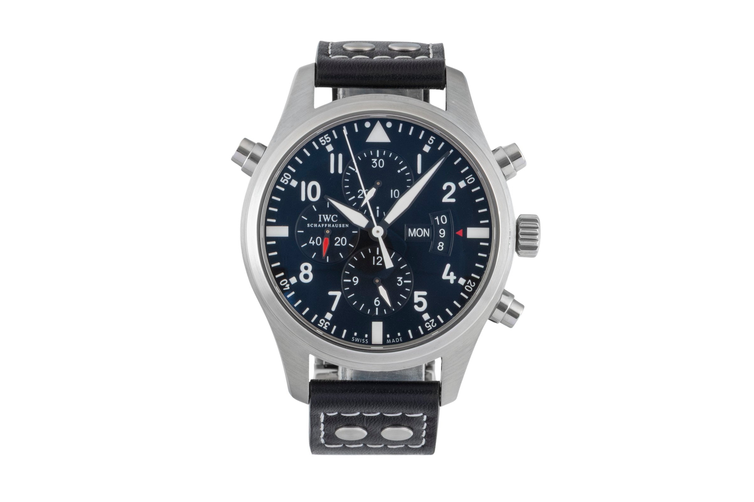 IWC Fliegerchronograph chronograph steel automatic Kal. C.79420