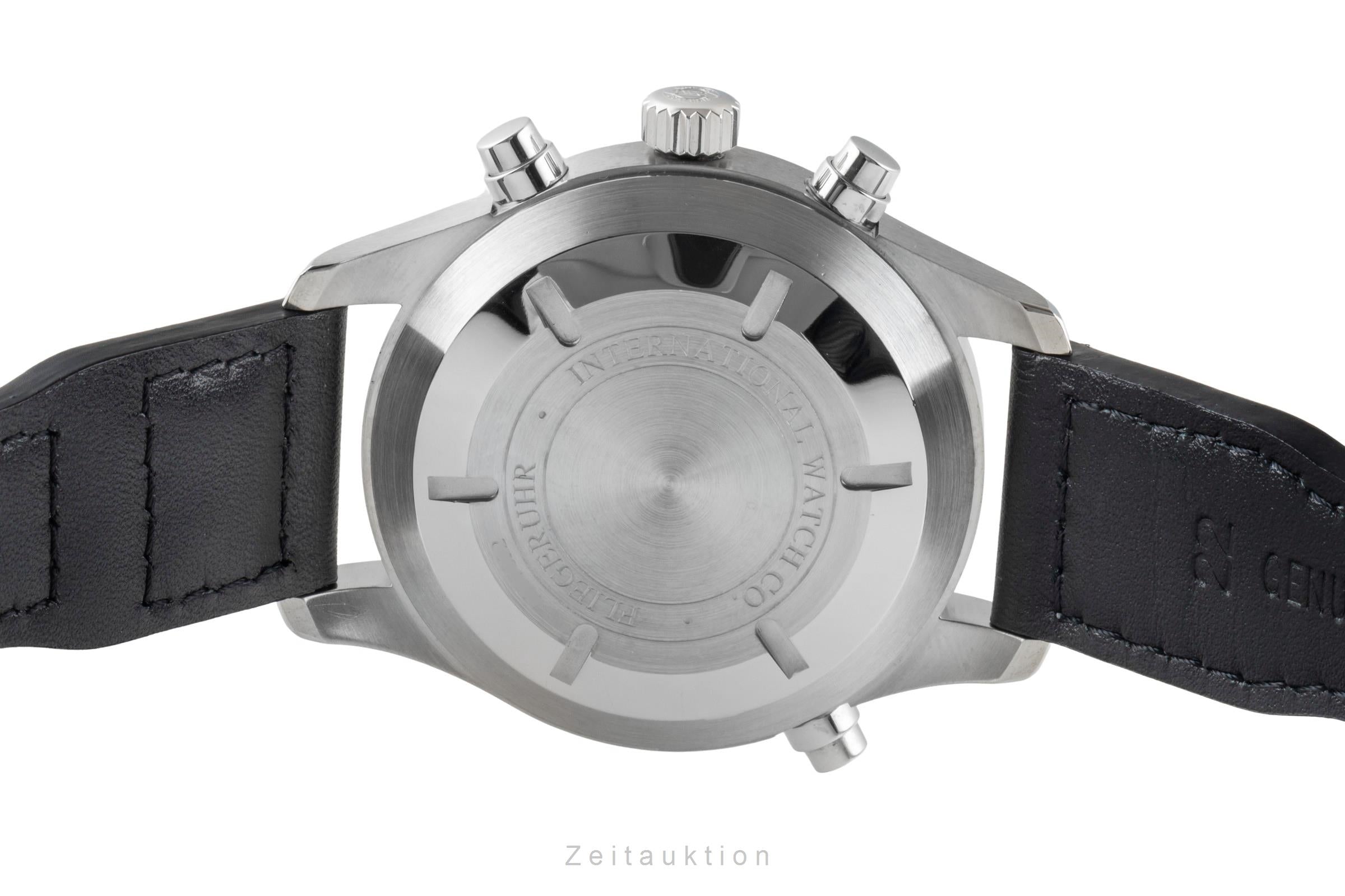 IWC Schaffhausen Pilot Double Chronograph Automatik Stahl Herrenuhr Ref IW377801 [2600890]