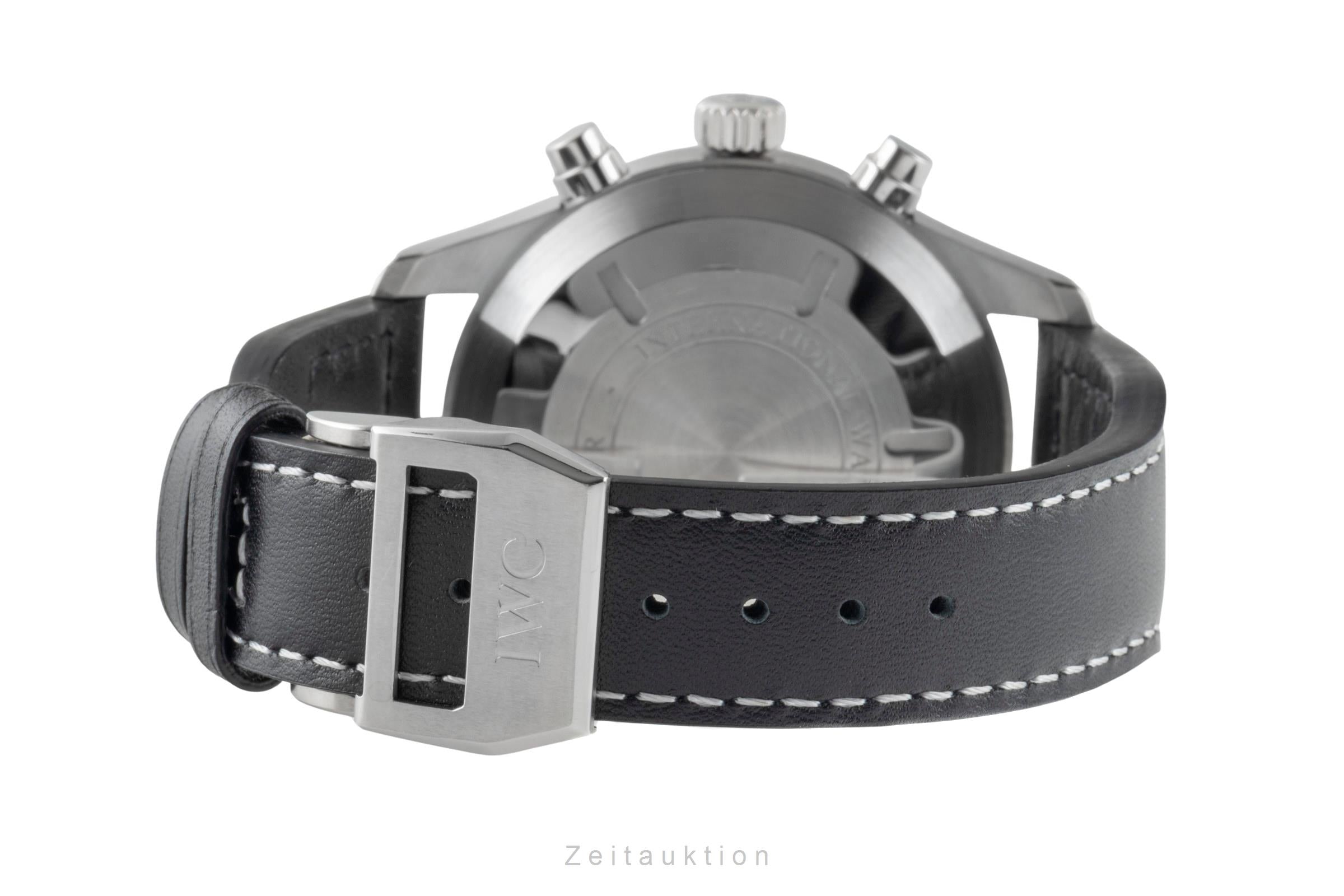 IWC Schaffhausen Pilot Double Chronograph Automatik Stahl Herrenuhr Ref IW377801 [2600890]