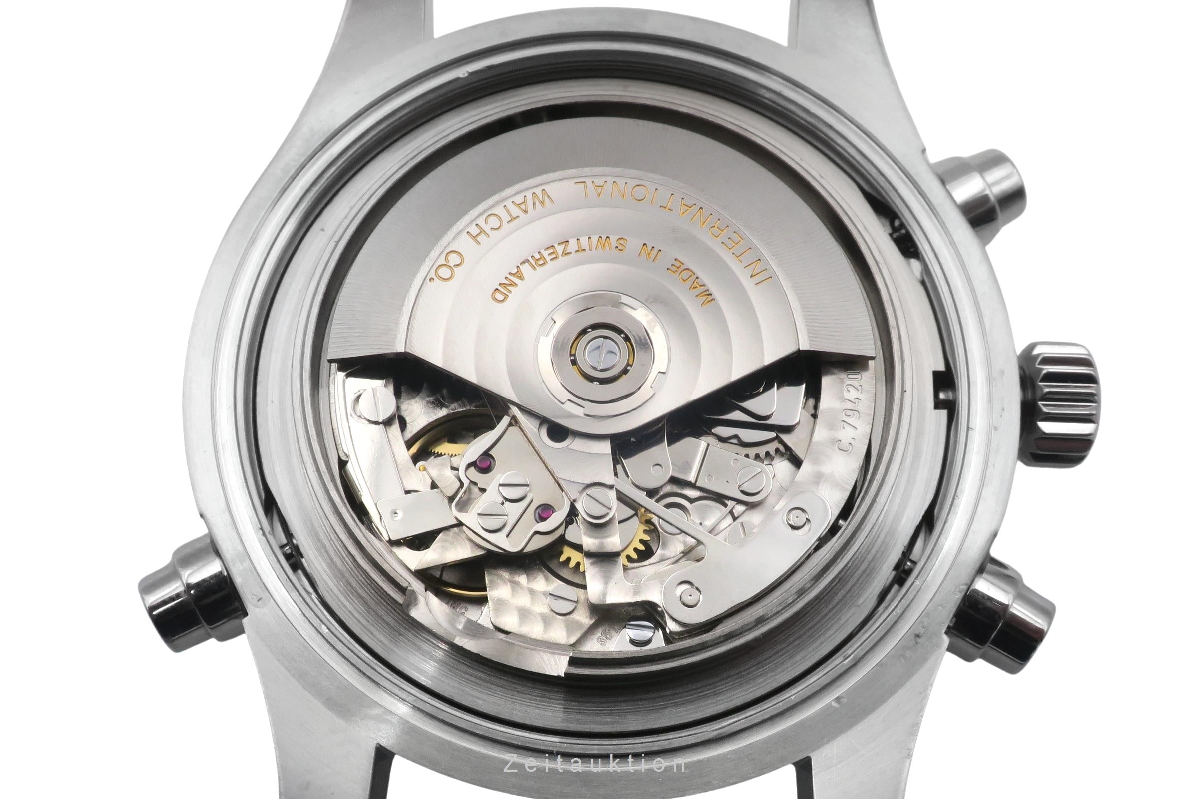 IWC Schaffhausen Pilot Double Chronograph Automatik Stahl Herrenuhr Ref IW377801 [2600890]