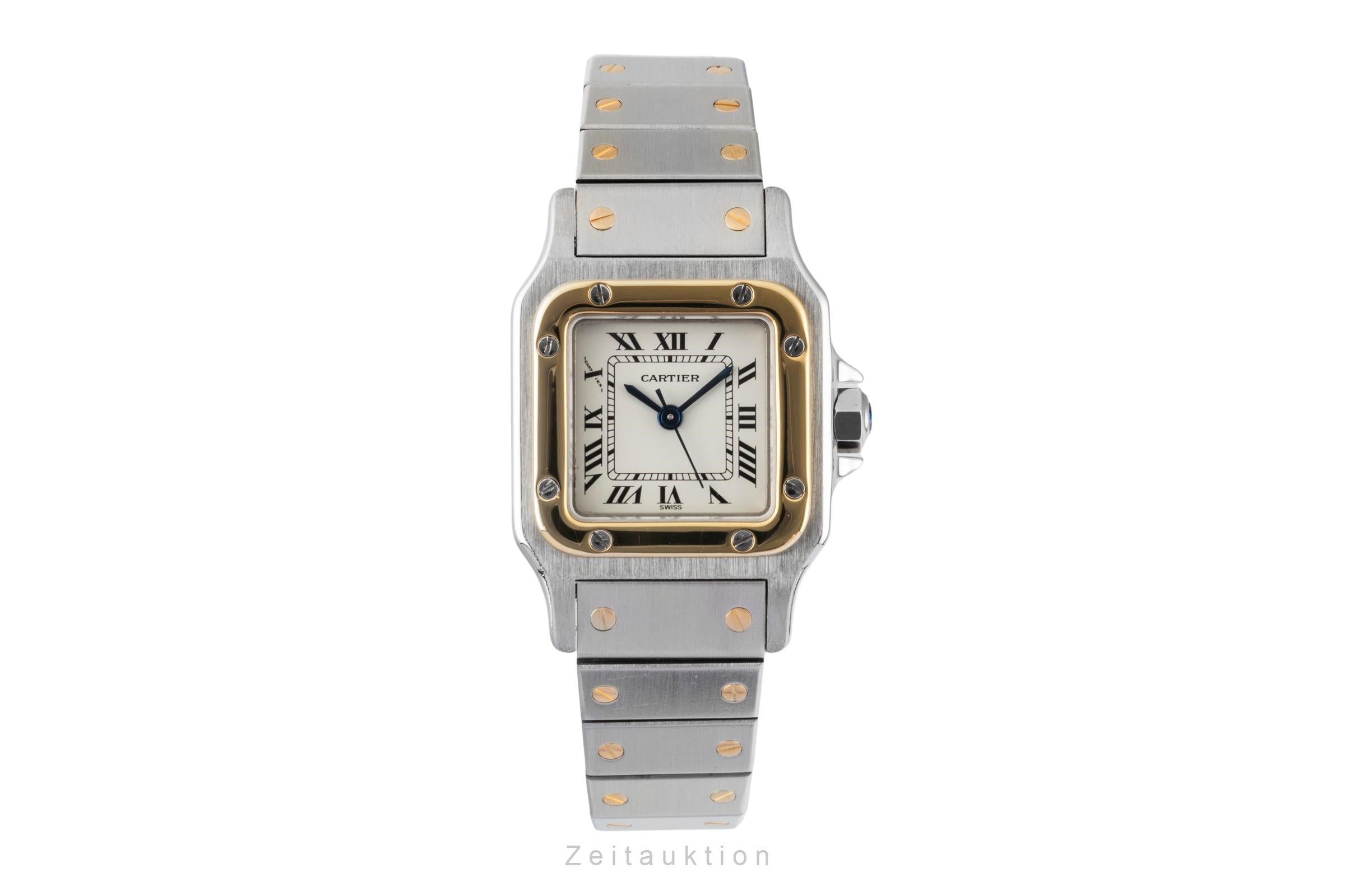 Cartier Santos steel / gold automatic women's watch 0902  [2600896]