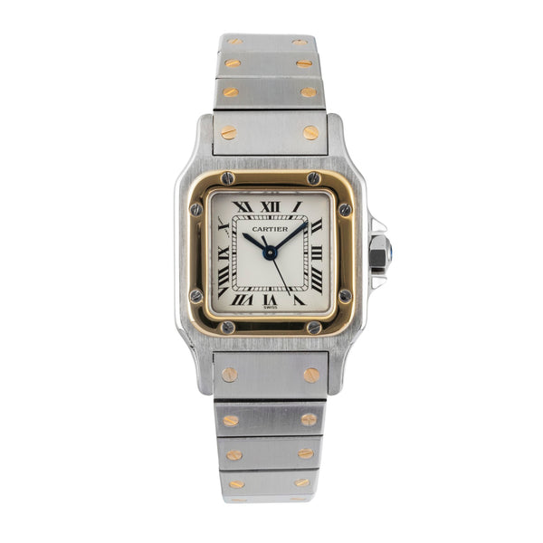 Cartier Santos steel / gold automatic women's watch 0902  [2600896]