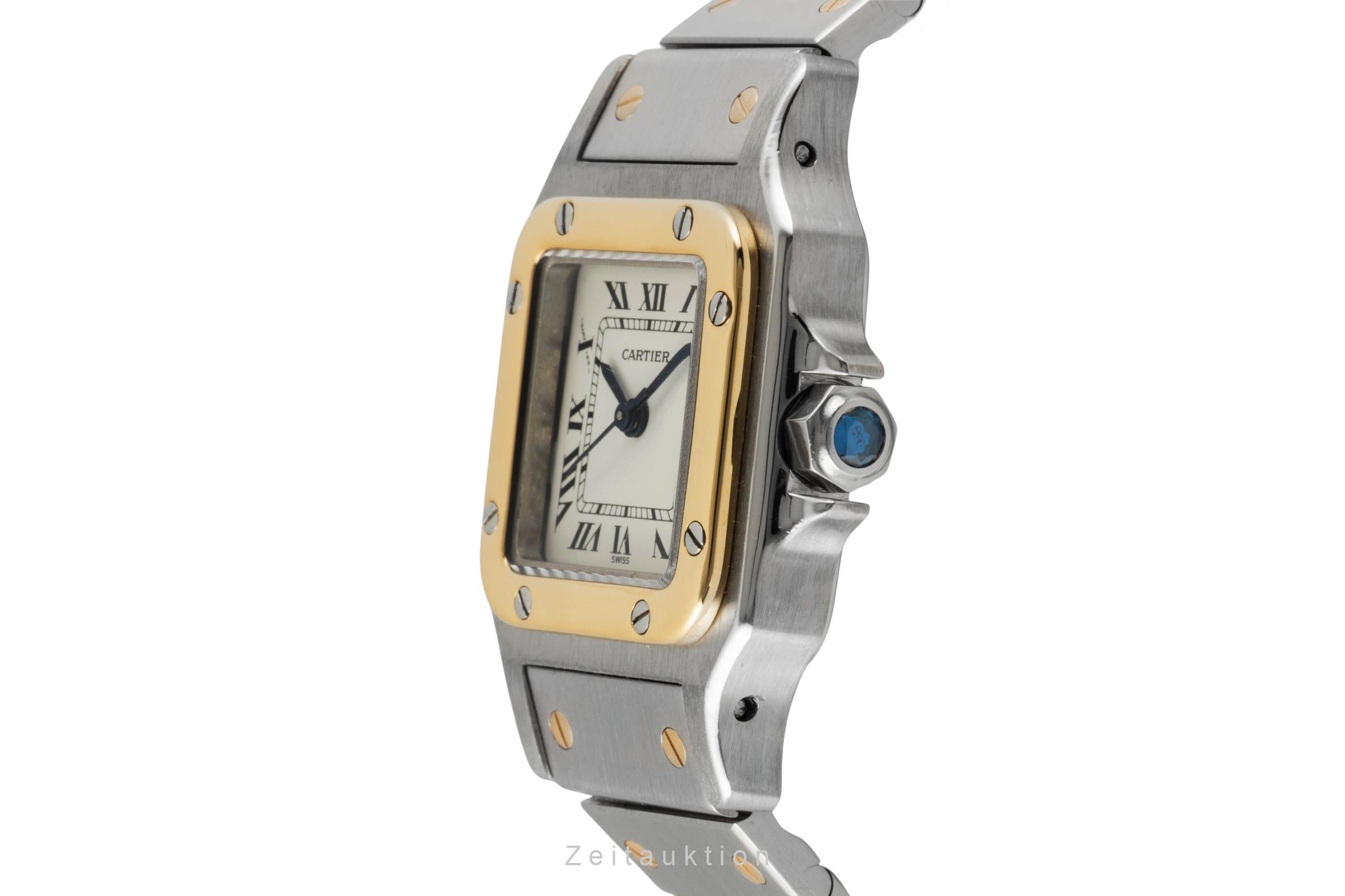 Cartier Santos steel / gold automatic women's watch 0902  [2600896]