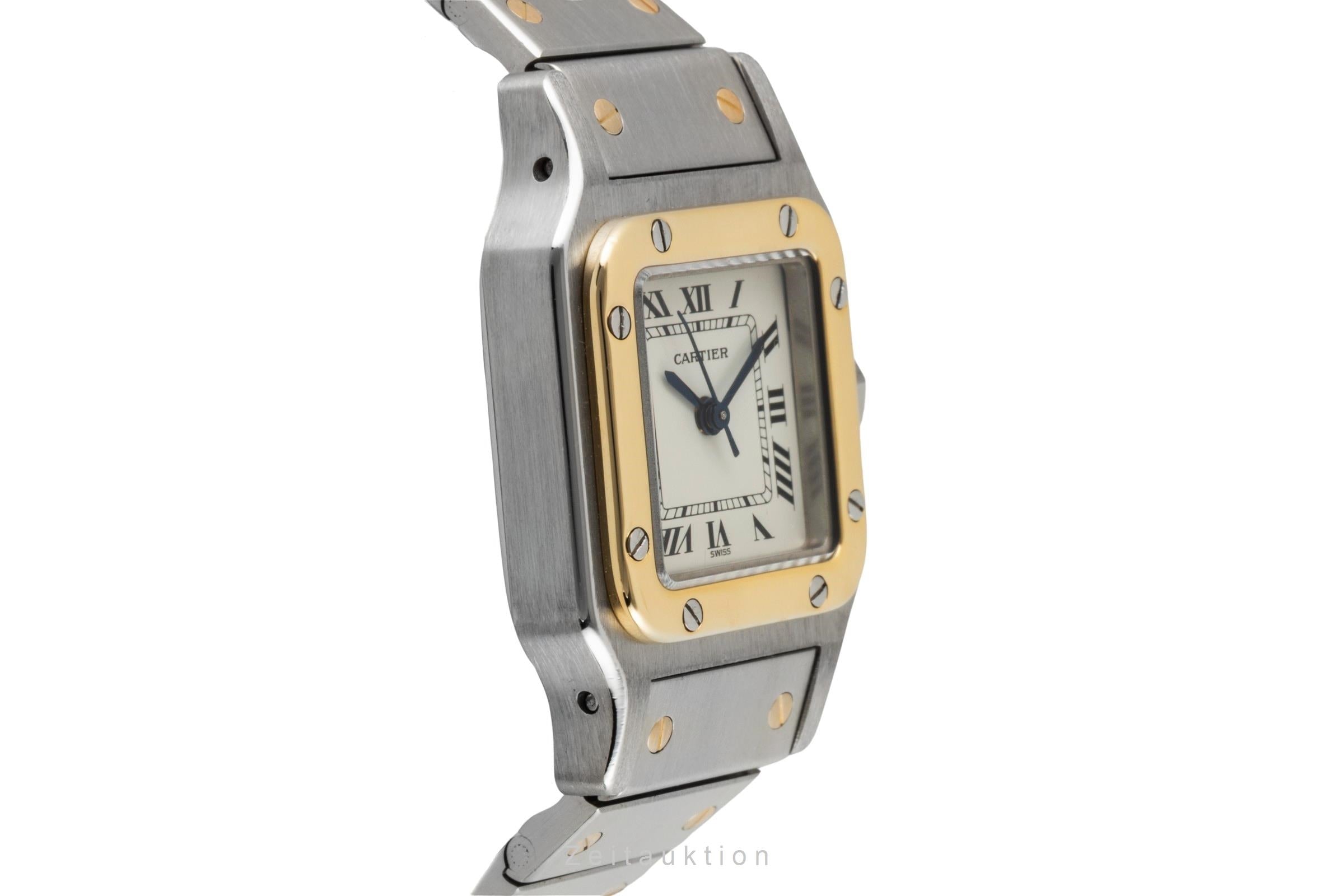 Cartier Santos steel / gold automatic women's watch 0902  [2600896]