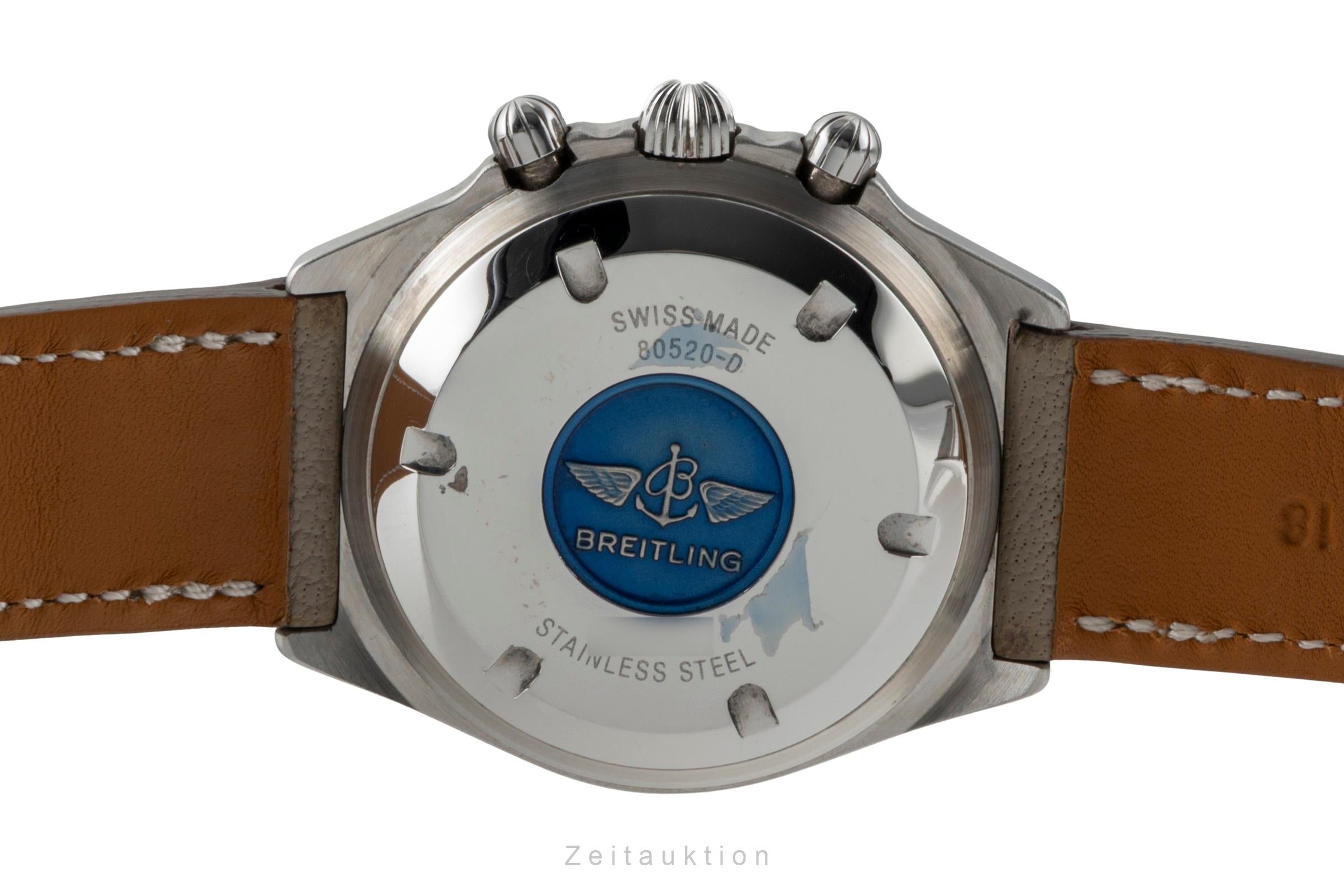 Breitling Callisto chronograph gilt / steel manual winding men's watch 80520  [2600900]