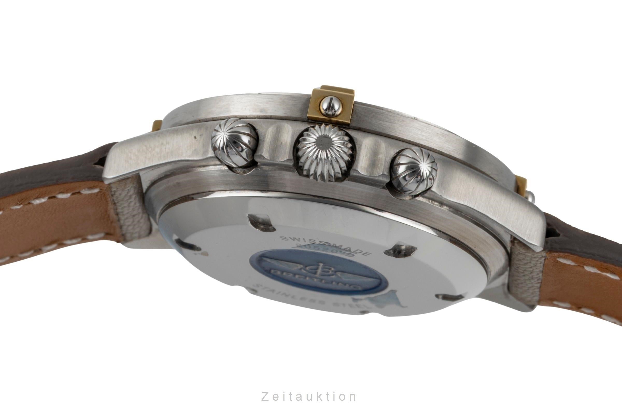 Breitling Callisto chronograph gilt / steel manual winding men's watch 80520  [2600900]