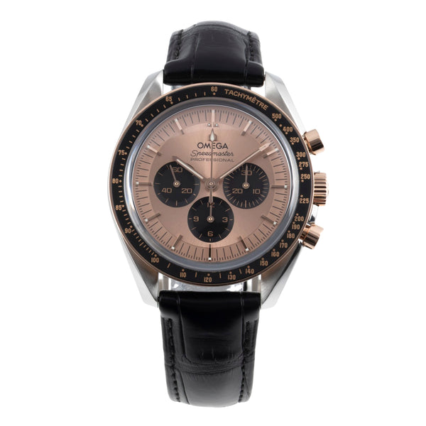 Omega Speedmaster Moonwatch chronographe acier / or  à remontage manuel montre pour hommes 310.23.42.50.99.001 LP: 12300EUR  [2600906]