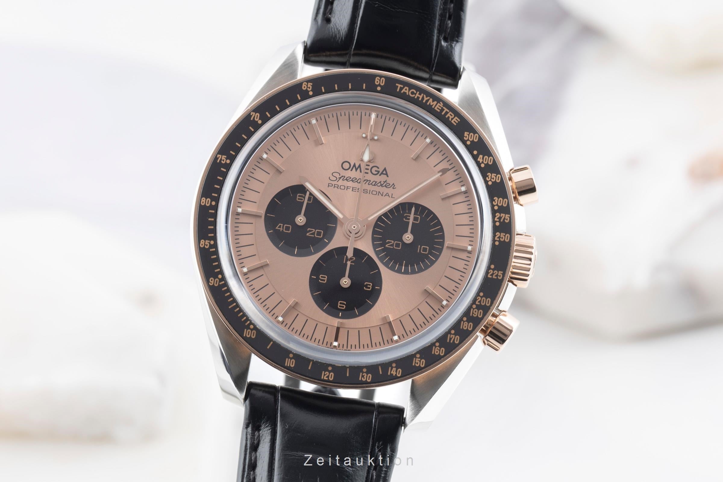 Omega Speedmaster Moonwatch chronograph steel / gold manual winding men's watch 310.23.42.50.99.001 LP: 12300EUR  [2600906]