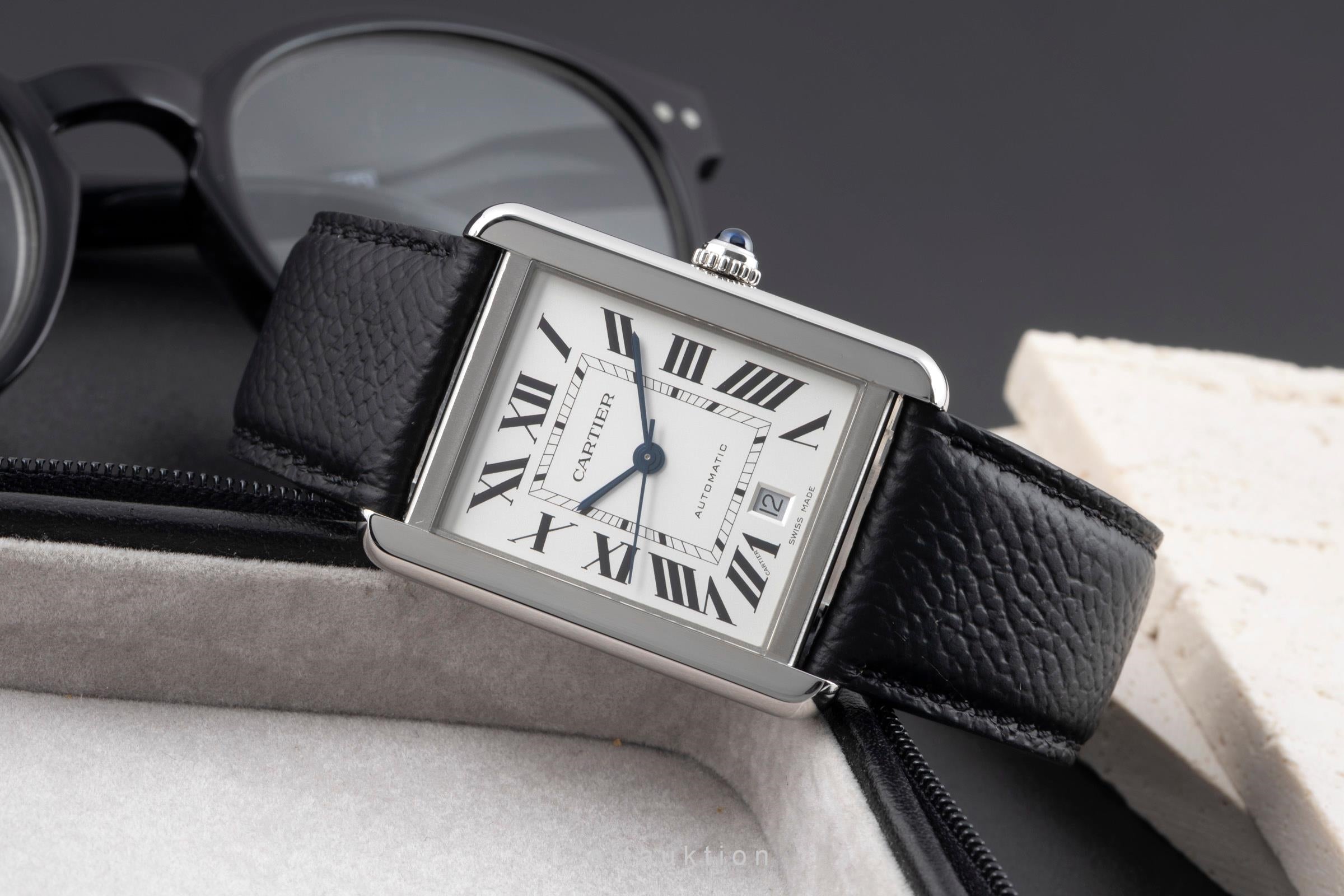 Cartier Tank acciaio automatismo orologio da uomo WSTA0029 LP: 5400EUR  [2600912]