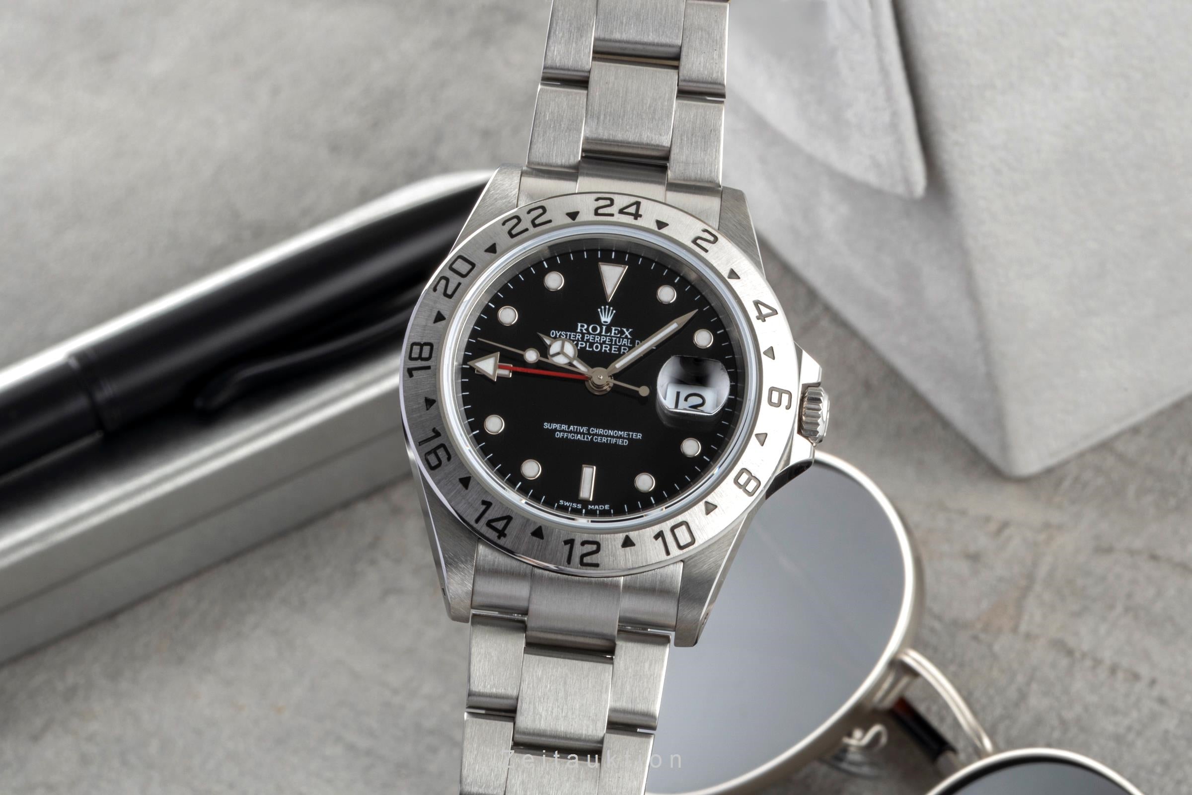 Rolex Explorer II steel automatic men's watch 16570  [2600913]