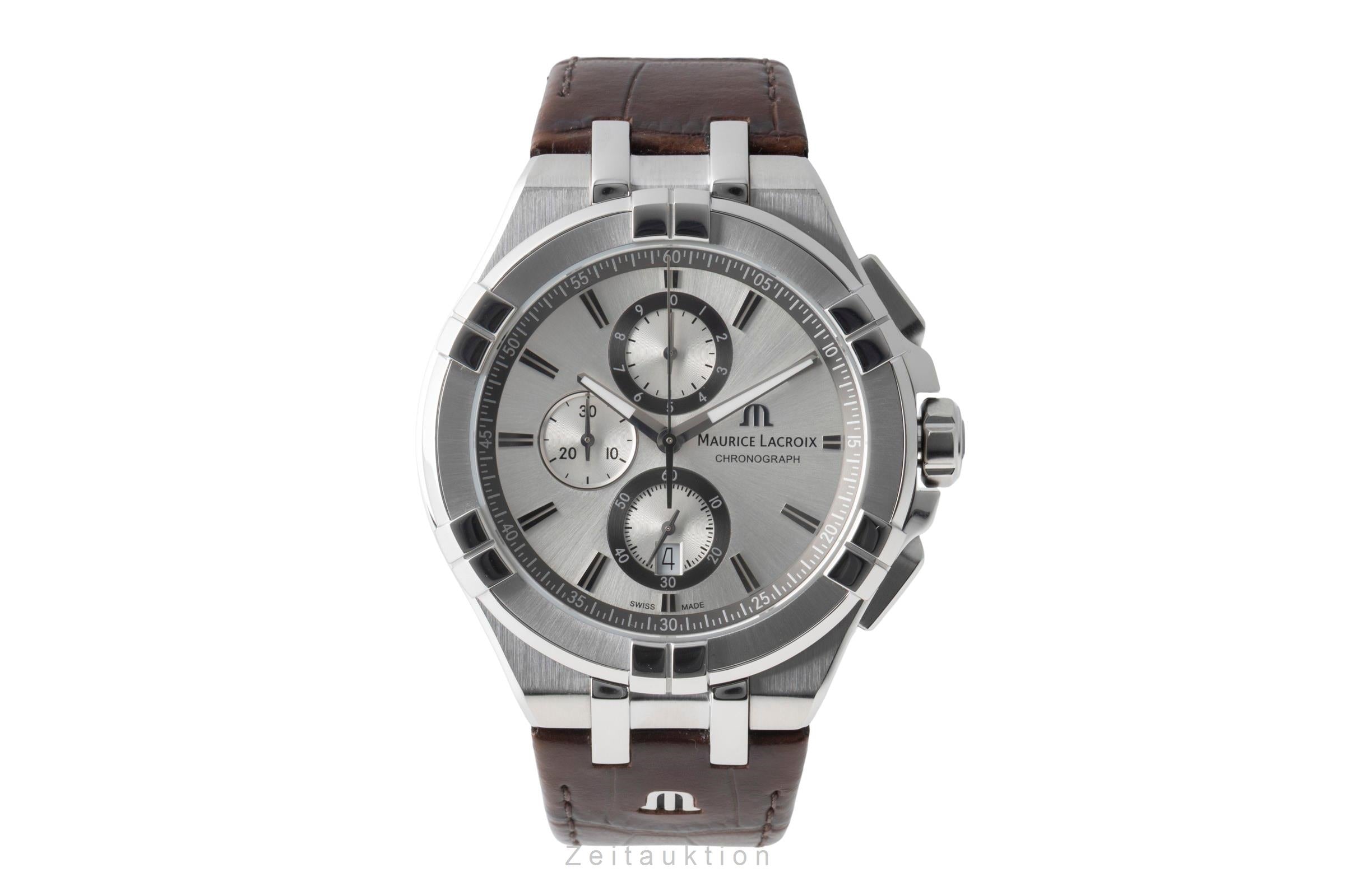 Maurice Lacroix Aikon Chronograph Stahl Quarz Ref.  AI1018-SS001-1301 B&P 2018 [2600919]