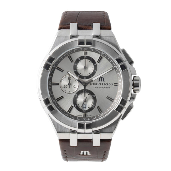 Maurice Lacroix Aikon Chronograph Stahl Quarz Ref.  AI1018-SS001-1301 B&P 2018 [2600919]