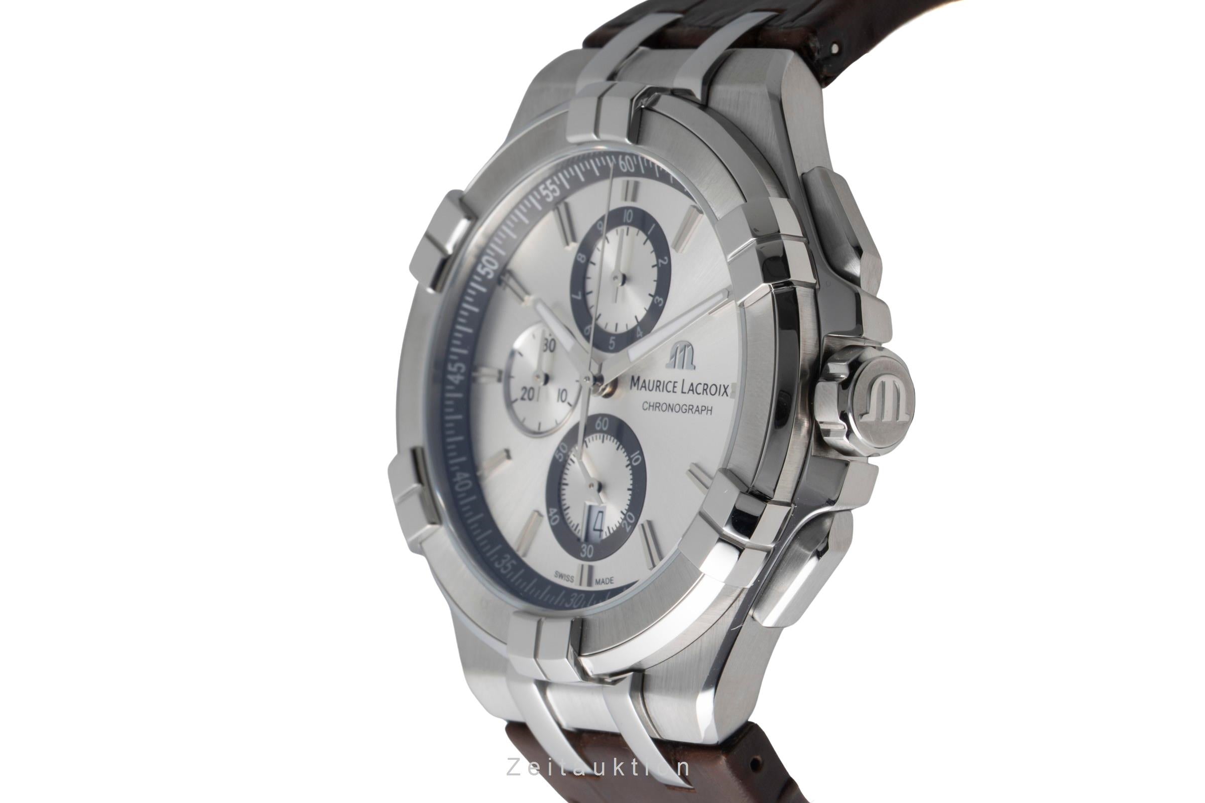 Maurice Lacroix Aikon Chronograph Stahl Quarz Ref.  AI1018-SS001-1301 B&P 2018 [2600919]