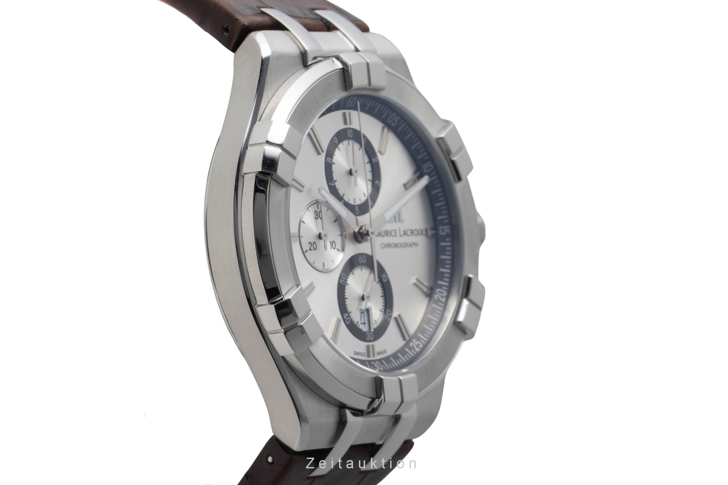 Maurice Lacroix Aikon Chronograph Stahl Quarz Ref.  AI1018-SS001-1301 B&P 2018 [2600919]