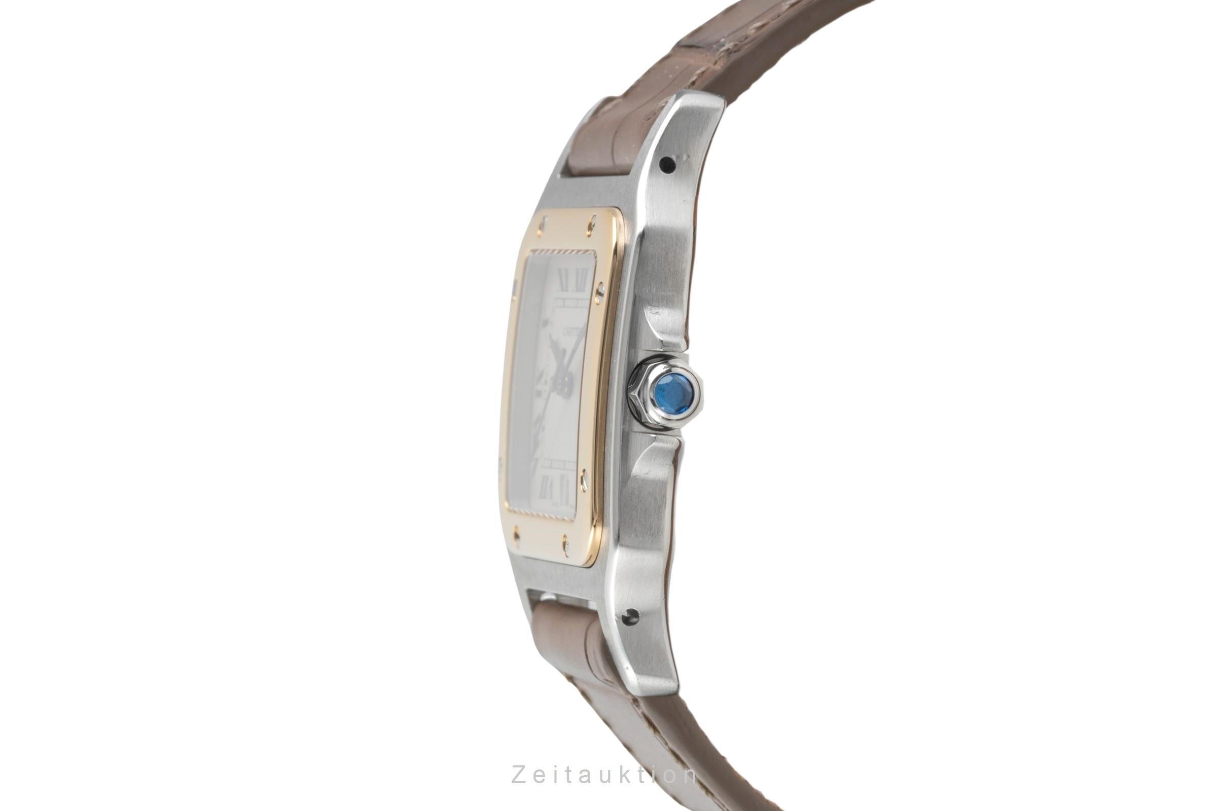 Cartier Santos Galbée Date Edelstahl / Gold Medium Size Ref. W200114A 1879 [2600925]