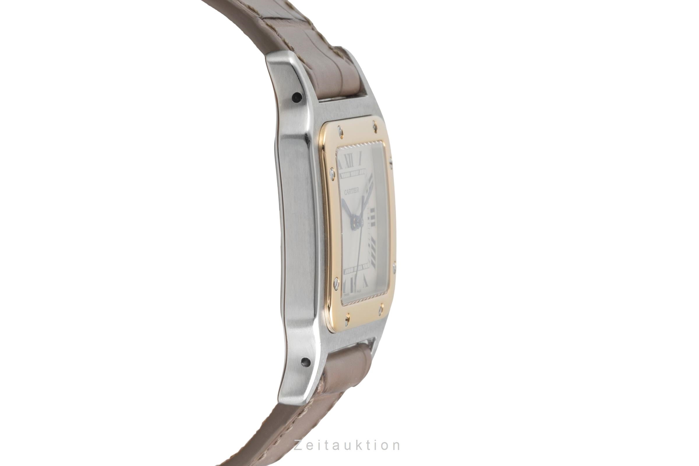 Cartier Santos Galbée Date Edelstahl / Gold Medium Size Ref. W200114A 1879 [2600925]