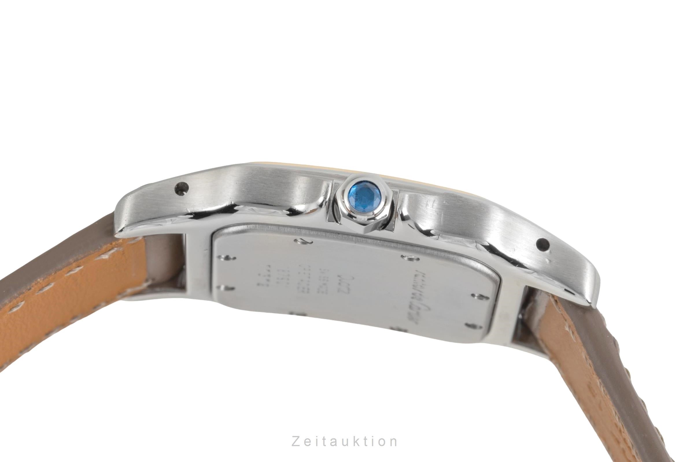 Cartier Santos Galbée Date Edelstahl / Gold Medium Size Ref. W200114A 1879 [2600925]