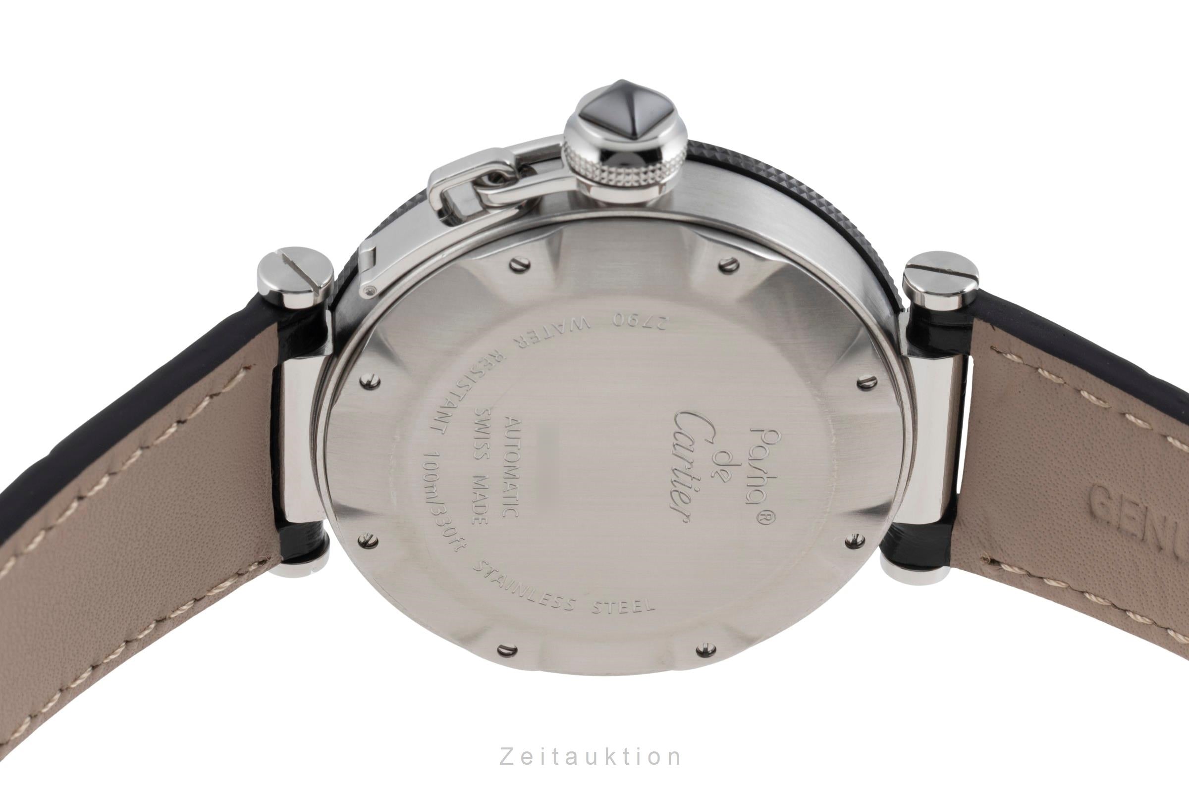 Cartier Pasha Seatimer Automatik Edelstahl Herrenuhr Ref. W31077U2 Papiere 2011 [2600928]