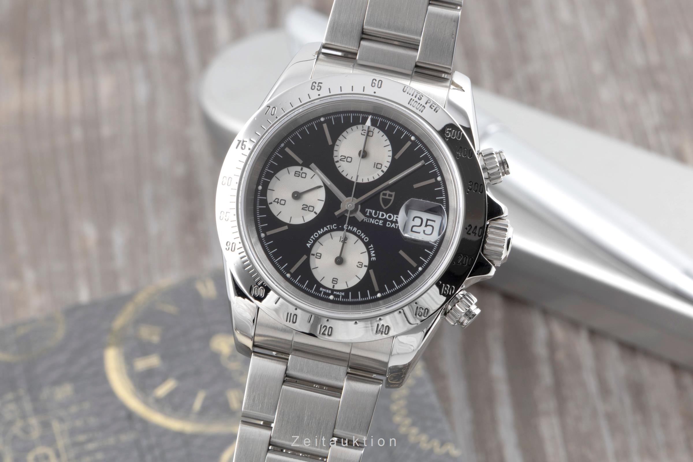 Tudor Prince Date cronógrafo acero automático reloj para caballeros 79280P  [2600929]