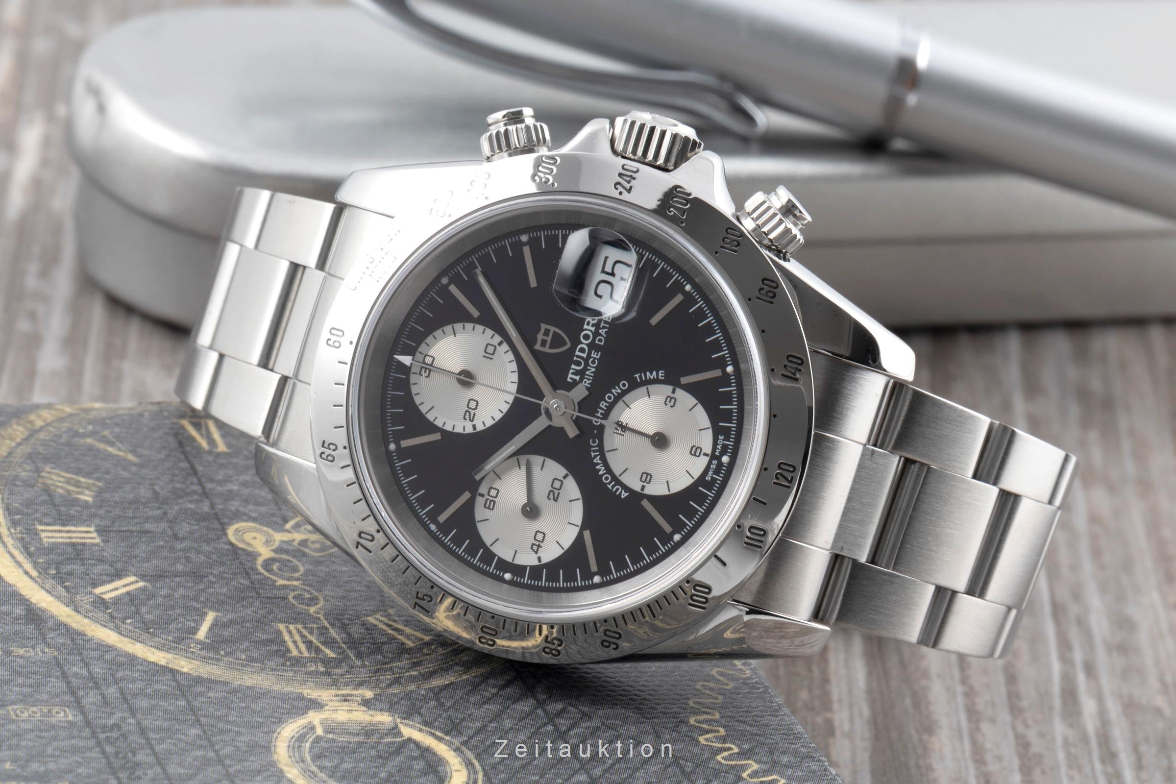 Tudor Prince Date cronógrafo acero automático reloj para caballeros 79280P  [2600929]