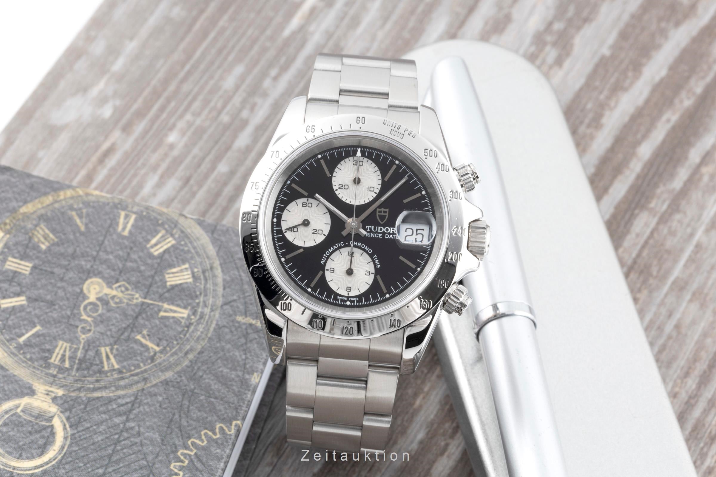 Tudor Prince Date cronógrafo acero automático reloj para caballeros 79280P  [2600929]
