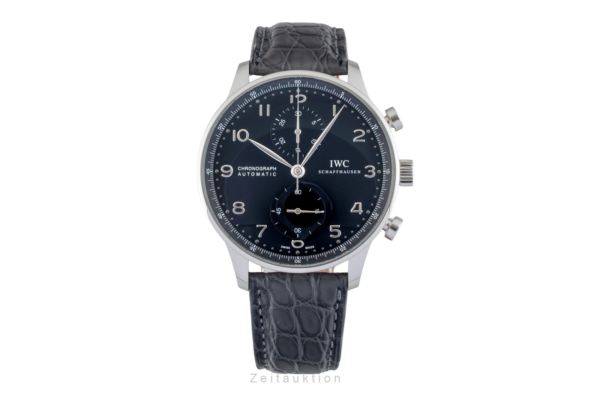 IWC Portugieser Chronograph Stahl Automatik Herrenuhr Ref. IW371447 VP: 9100 € [2600932]