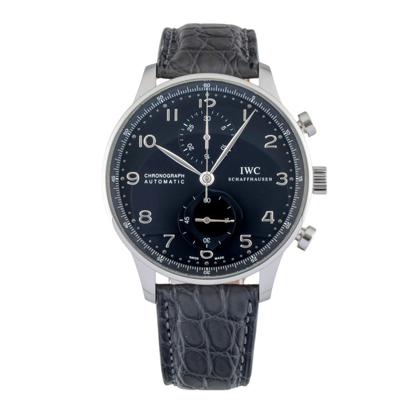 IWC Portugieser Chronograph Stahl Automatik Herrenuhr Ref. IW371447 VP: 9100 € [2600932]