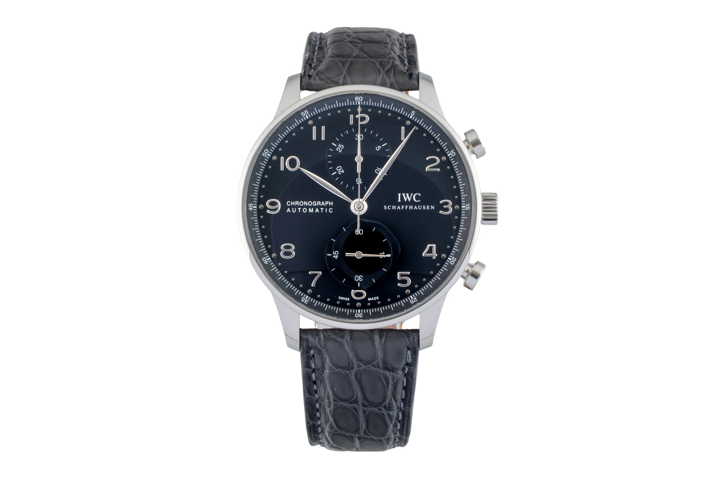 IWC Portugieser chronograph steel automatic men's watch IW371447 LP: 9100EUR  [2600932]