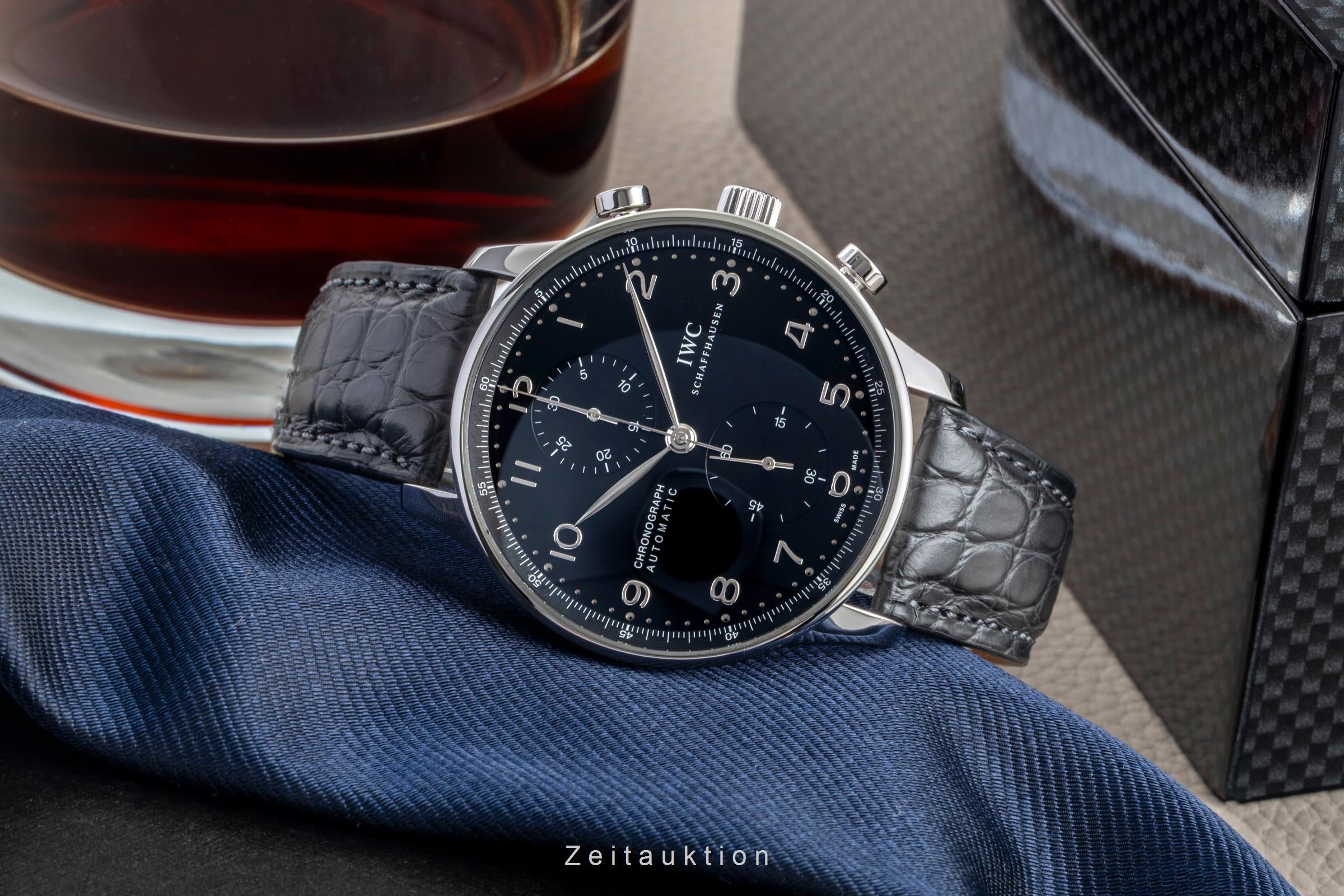IWC Portugieser Chronograph Stahl Automatik Herrenuhr Ref. IW371447 VP: 9100 € [2600932]
