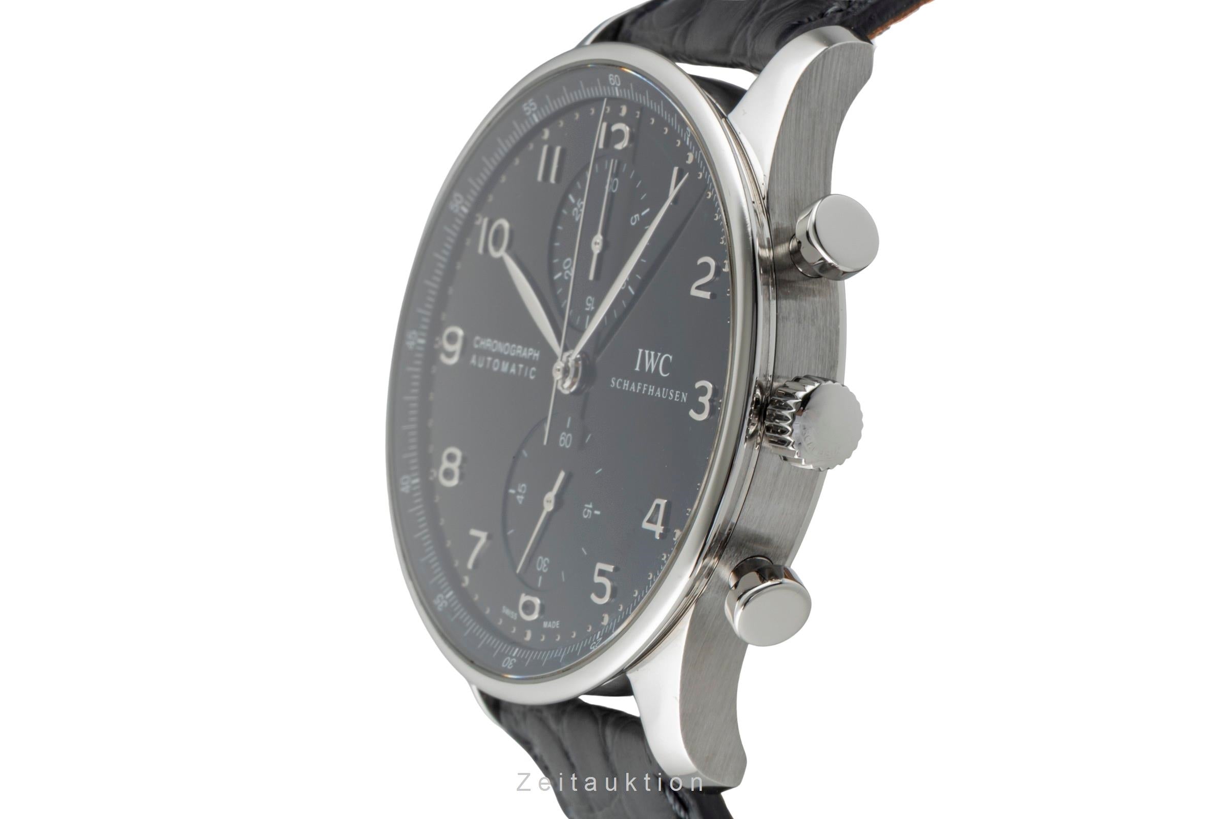 IWC Portugieser Chronograph Stahl Automatik Herrenuhr Ref. IW371447 VP: 9100 € [2600932]