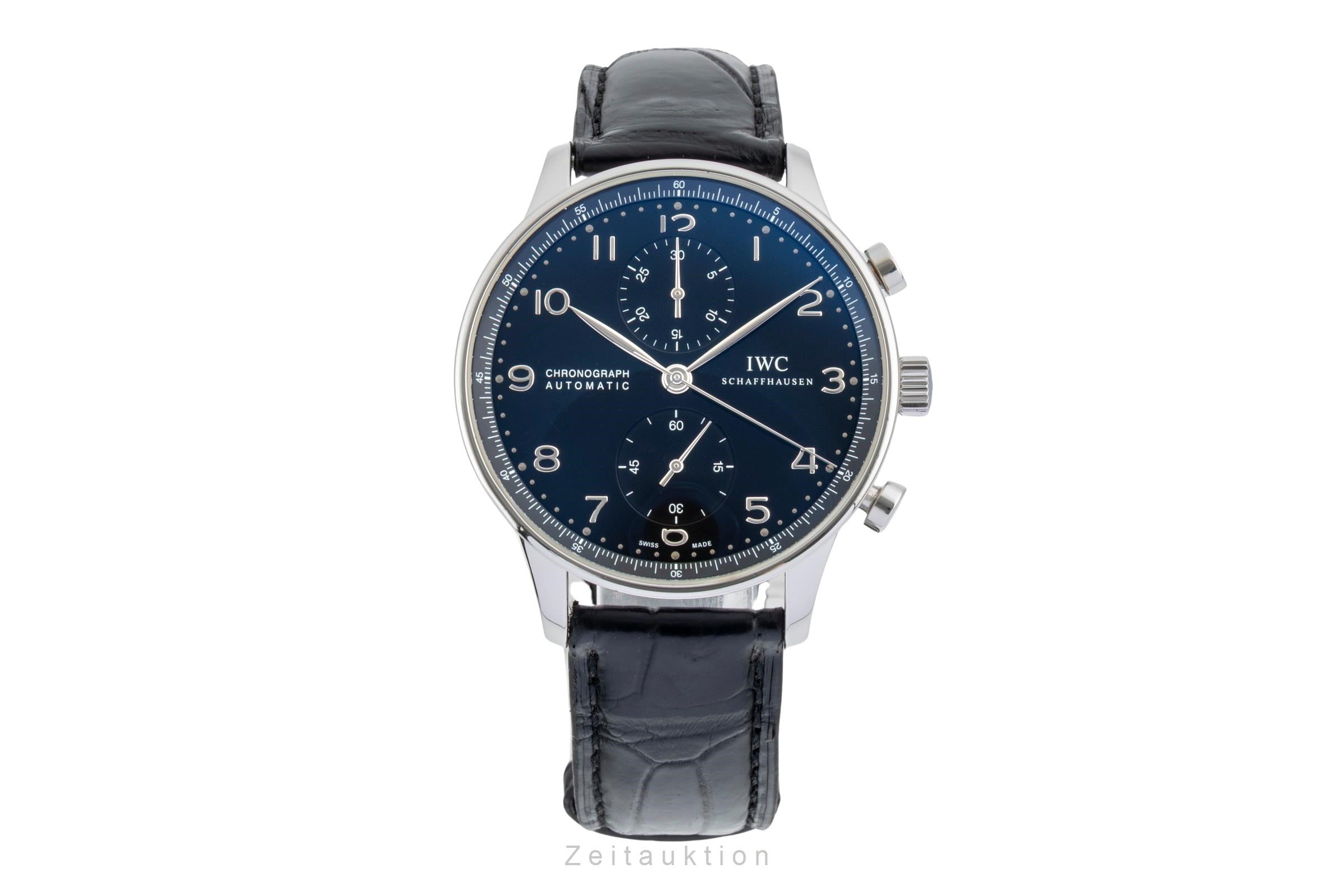 IWC Portugieser chronograph steel automatic men's watch IW371447 LP: 9100EUR  [2600933]