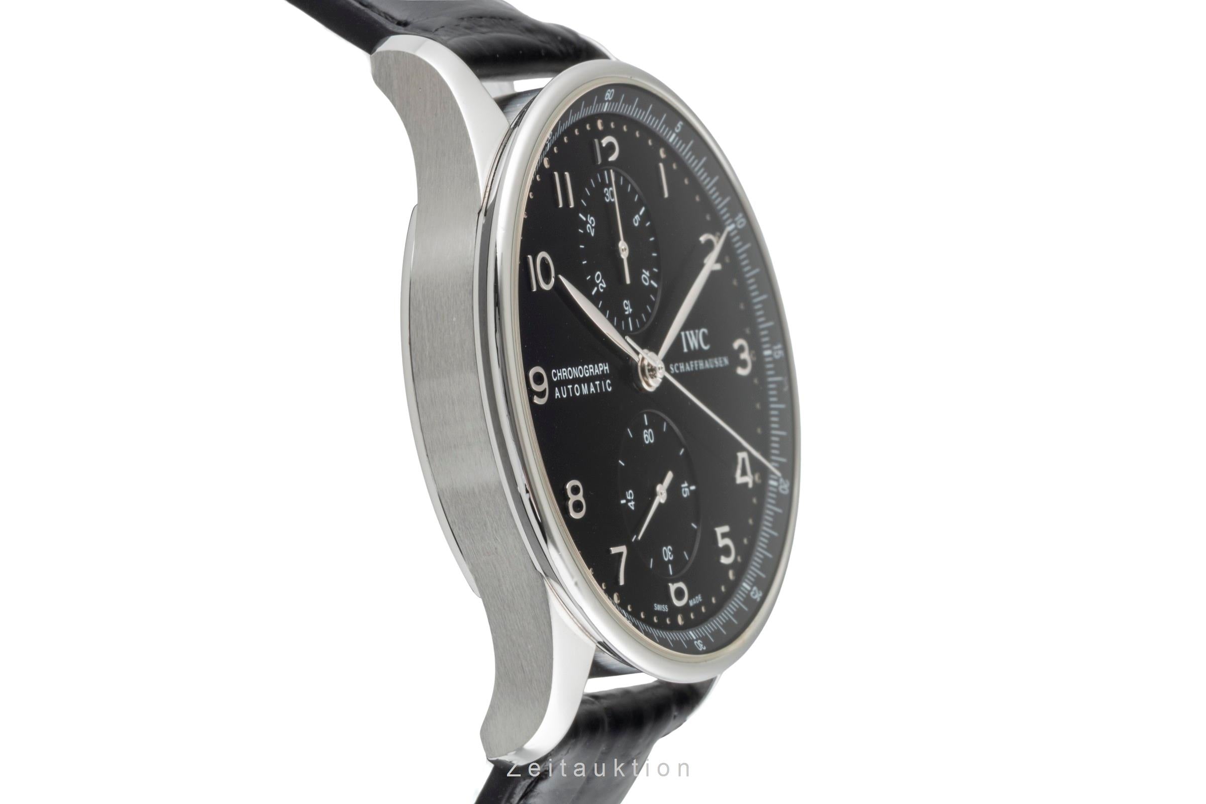 IWC Portugieser chronograph steel automatic men's watch IW371447 LP: 9100EUR  [2600933]