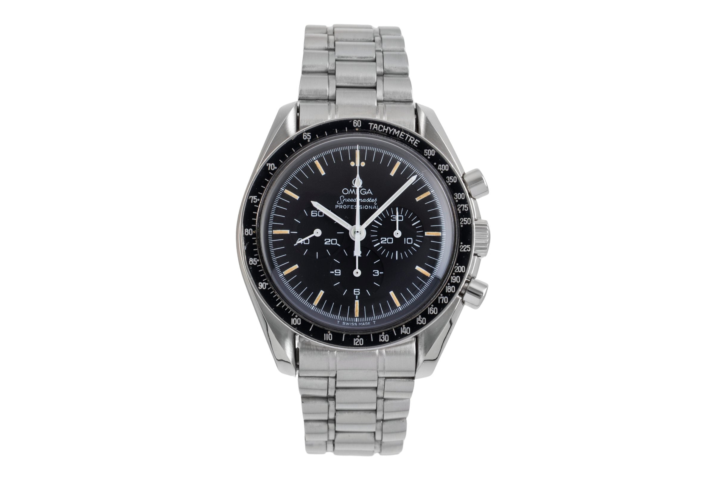 Omega Speedmaster Moonwatch Chronograph Stahl Handaufzug Ref. ST145022 B&P [2600934]