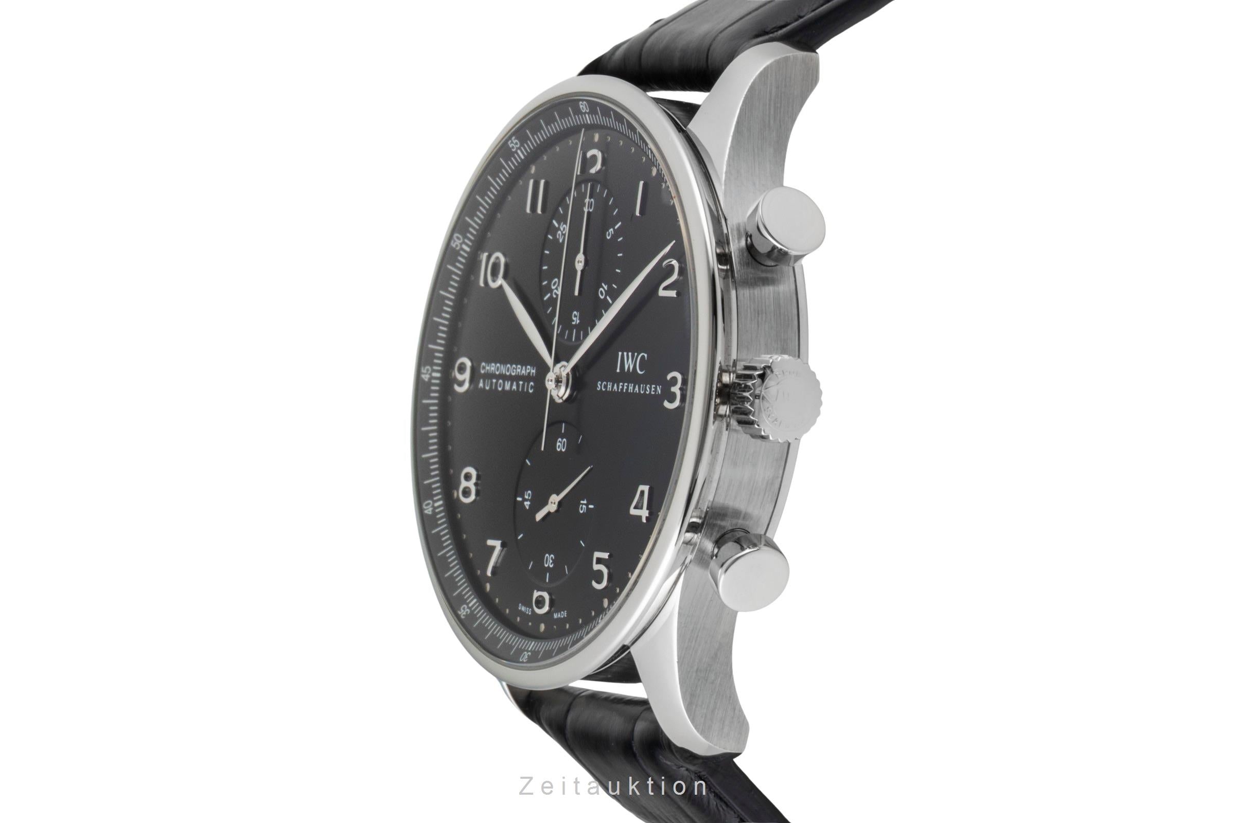IWC Portugieser Chronograph Stahl Automatik Herrenuhr Ref. IW371447 VP: 9100 € [2600940]