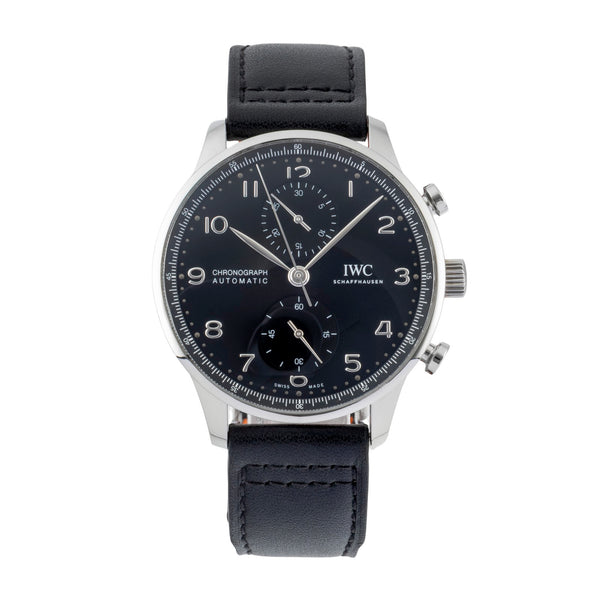 IWC Portugieser cronografo acciaio automatismo orologio da uomo IW371609 LP: 9100EUR  [2600941]