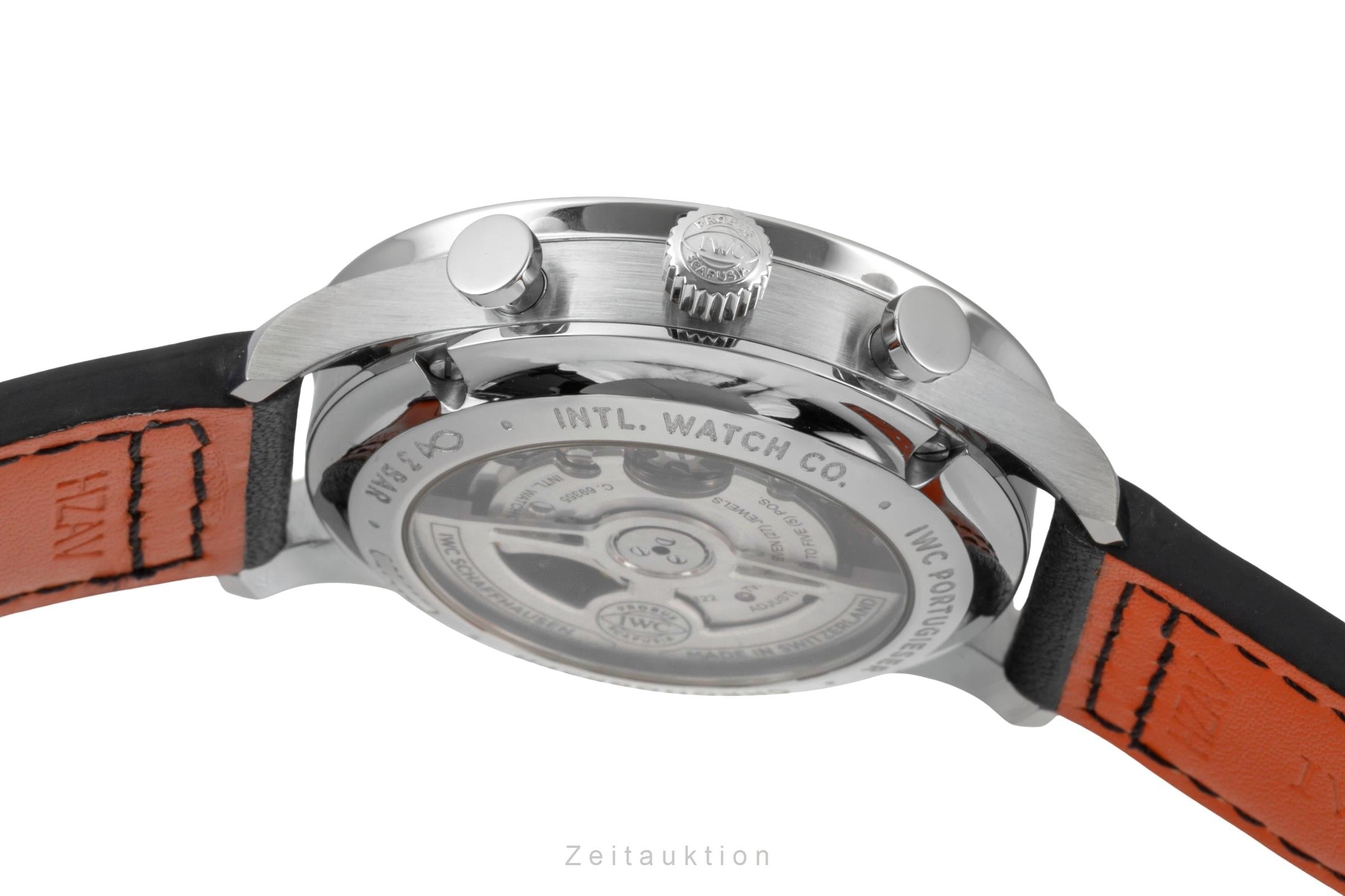 IWC Portugieser cronografo acciaio automatismo orologio da uomo IW371609 LP: 9100EUR  [2600941]