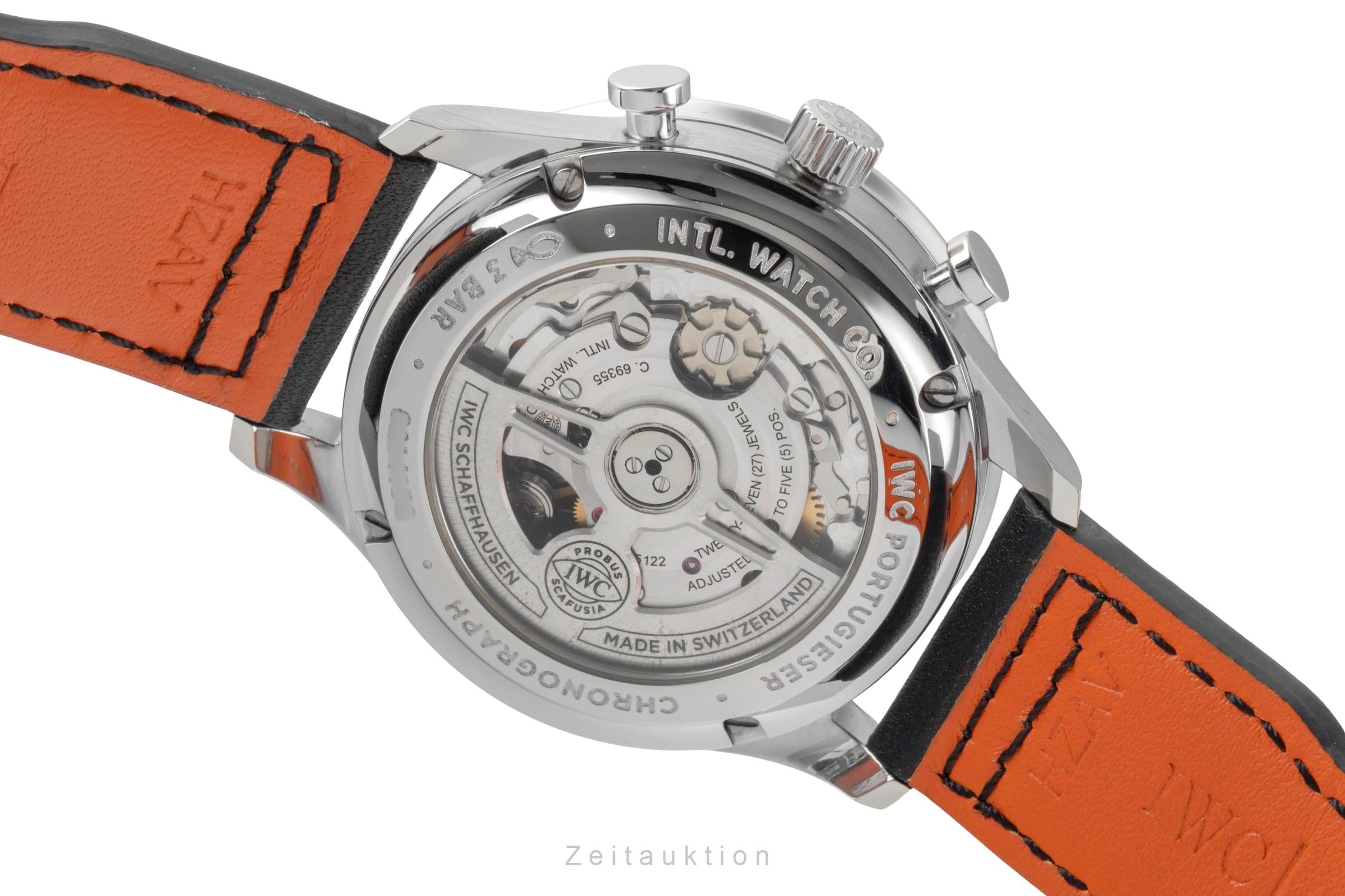 IWC Portugieser cronografo acciaio automatismo orologio da uomo IW371609 LP: 9100EUR  [2600941]