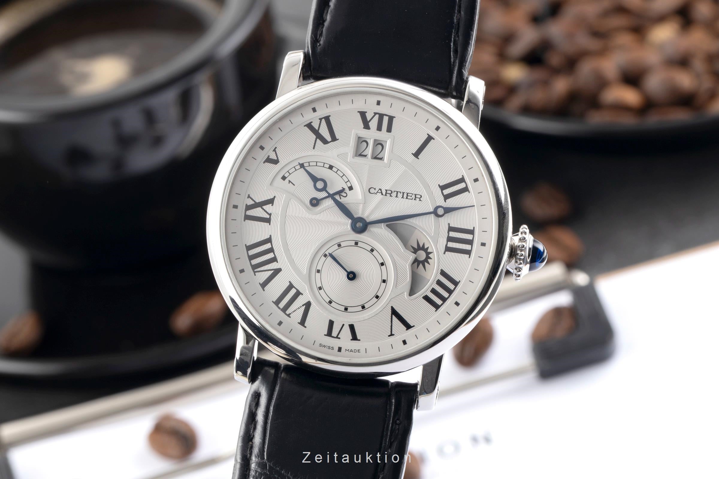 Cartier Rotonde de Cartier Grossdatum Retrograde 2. Zeitzone W1556368 Papiere [2600943]