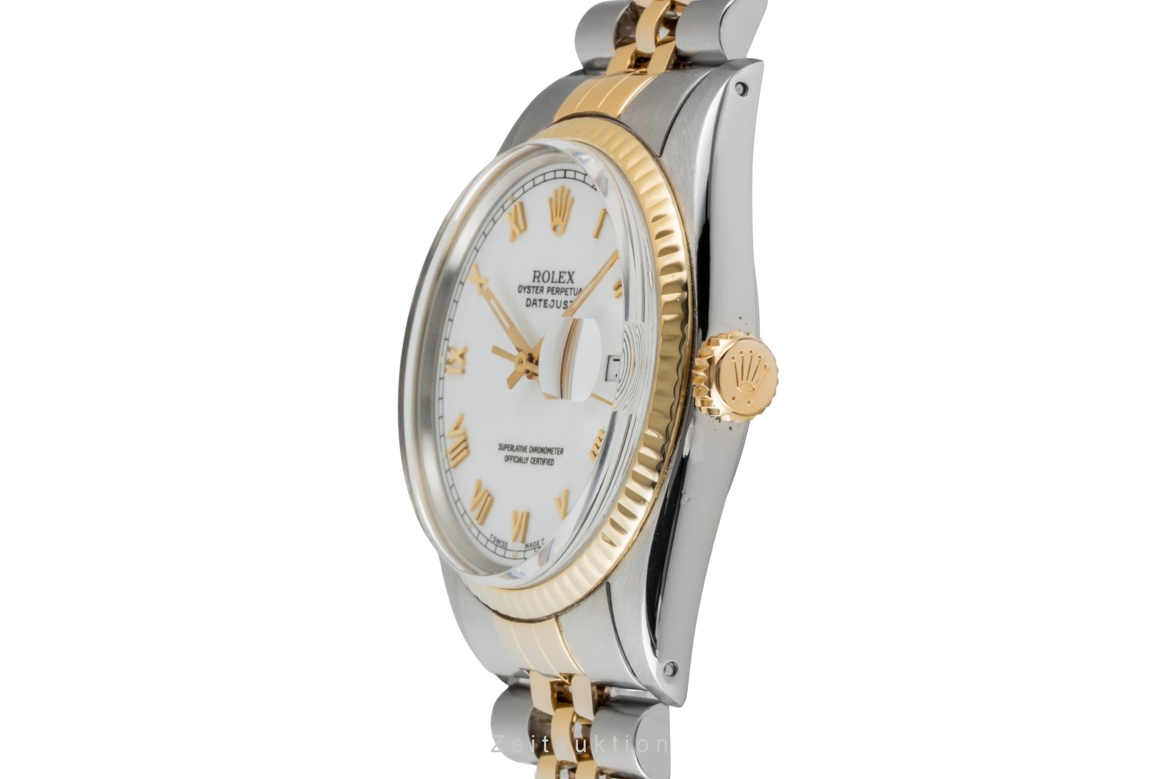 Rolex Datejust 36 Oyster Perpetual Stahl / Gold Automatik Ref 16013 Box Vintage  [2600946]