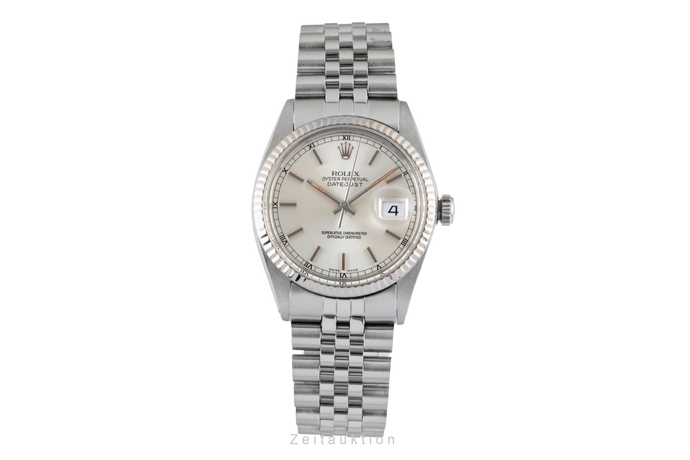 Rolex Datejust Stahl / Weissgold Automatik Herrenuhr Ref. 16014 Box  [2600949]