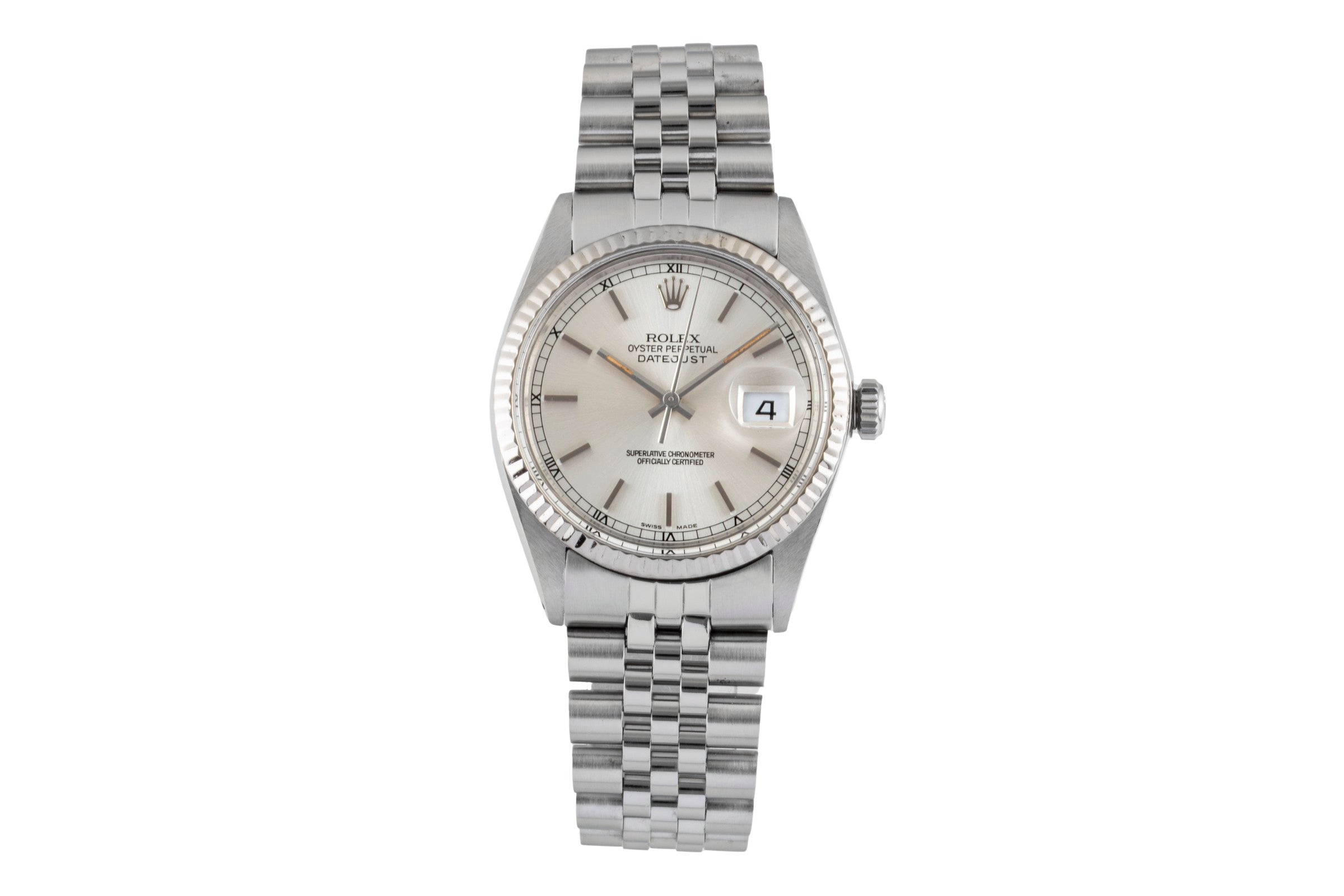 Rolex Datejust Stahl / Weissgold Automatik Herrenuhr Ref. 16014 Box  [2600949]