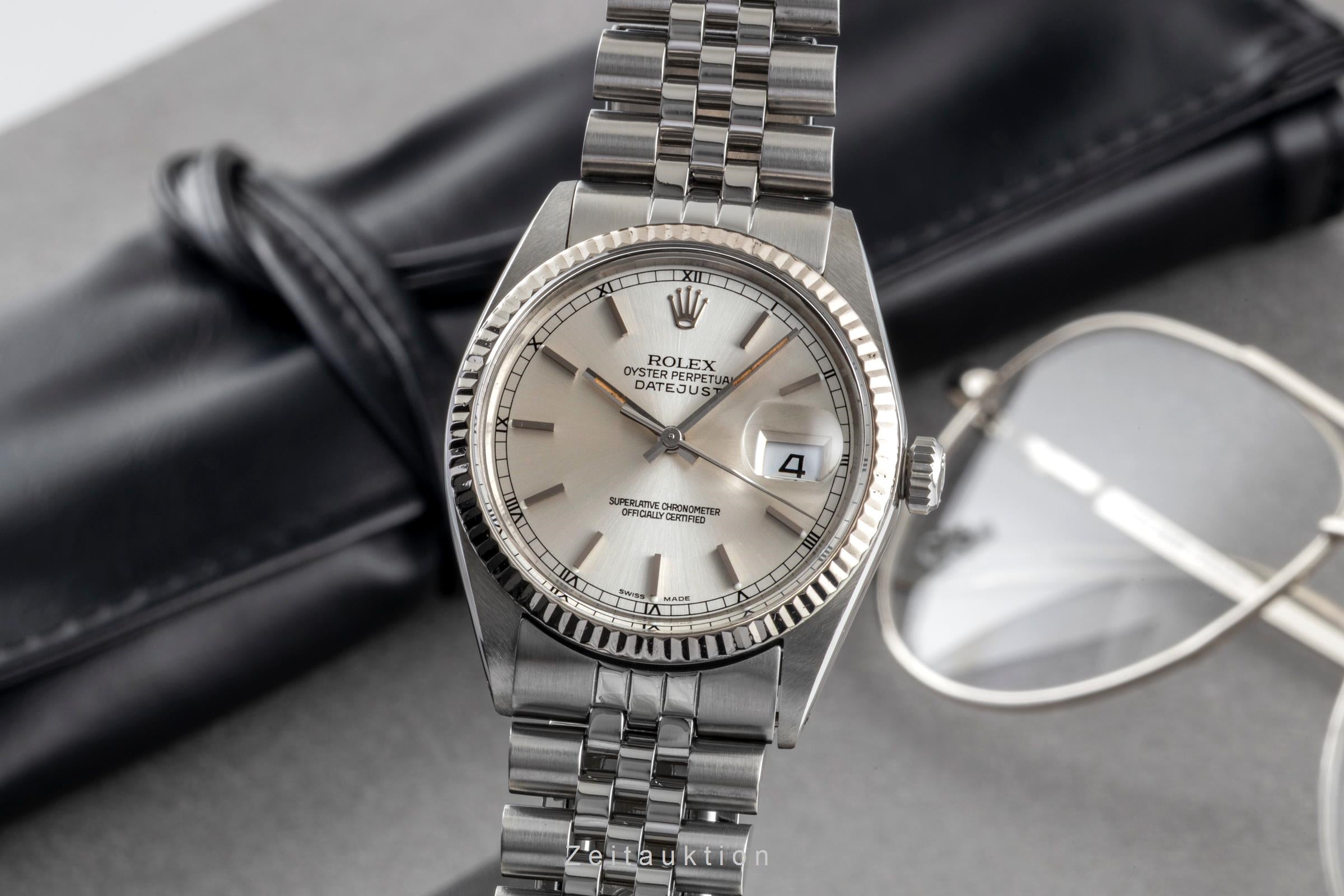 Rolex Datejust steel / white gold automatic Kal. 3035 Ref. 16014