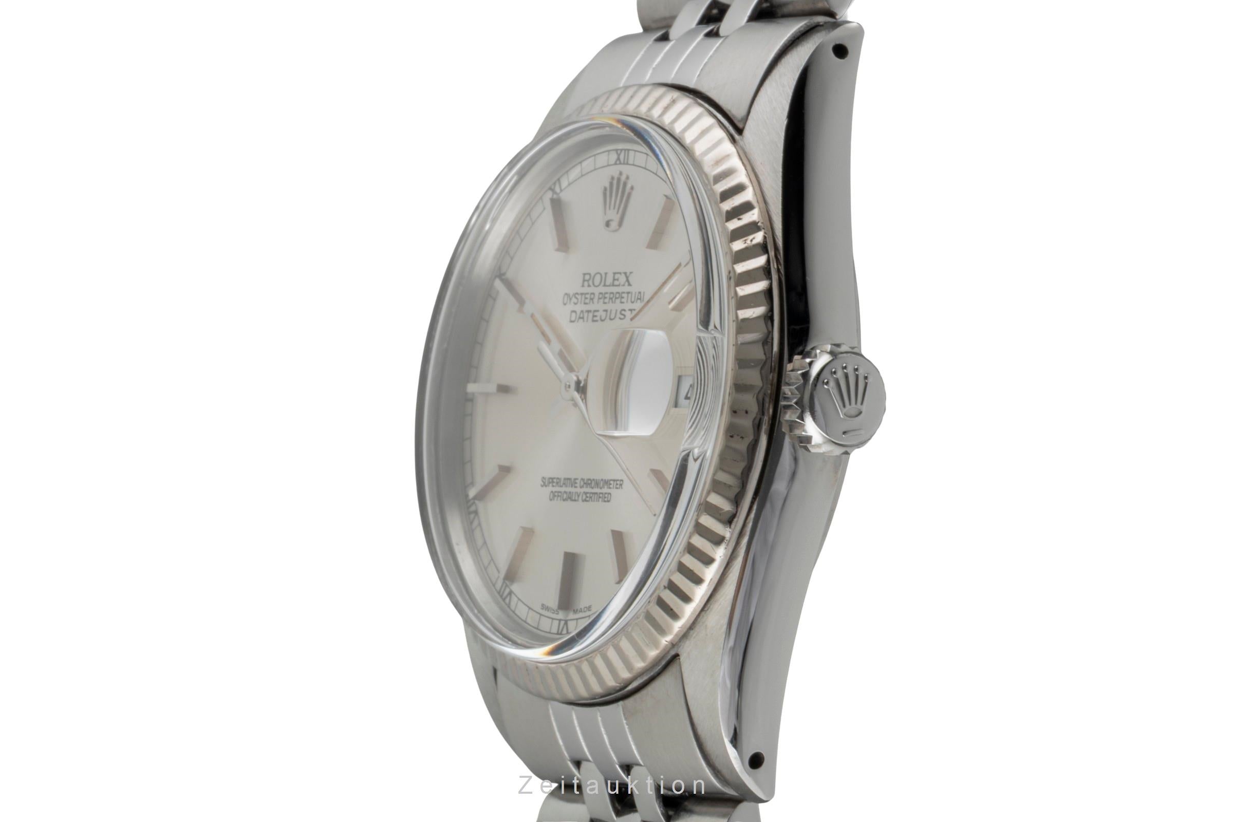 Rolex Datejust Stahl / Weissgold Automatik Herrenuhr Ref. 16014 Box  [2600949]